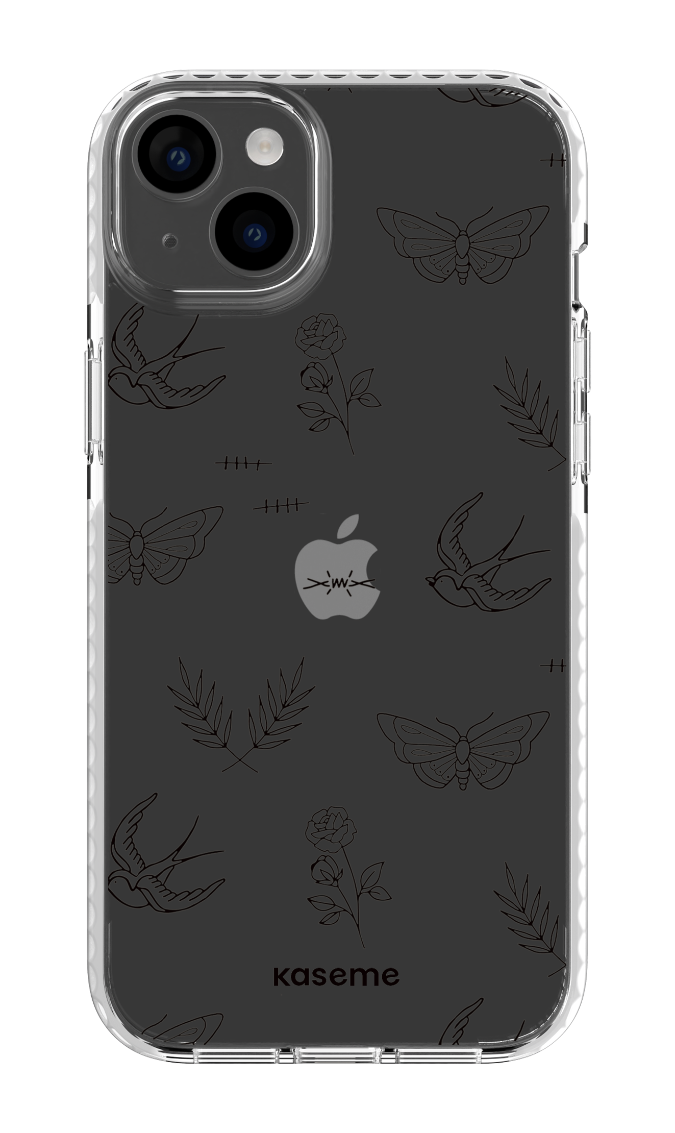 iPhone 14 Plus Clear Case White Ink clear case -