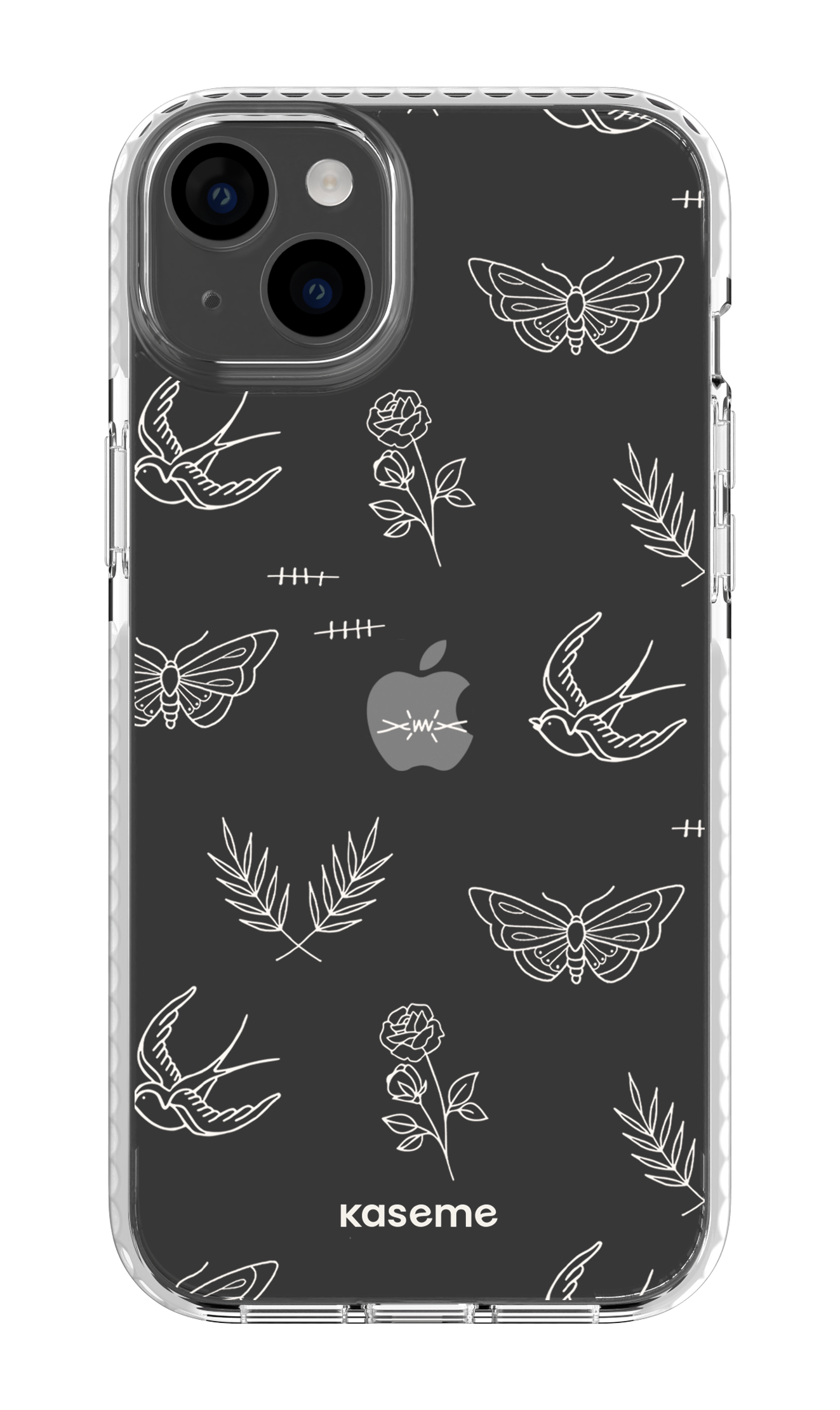 iPhone 14 Plus Clear Case White Ink white clear case -