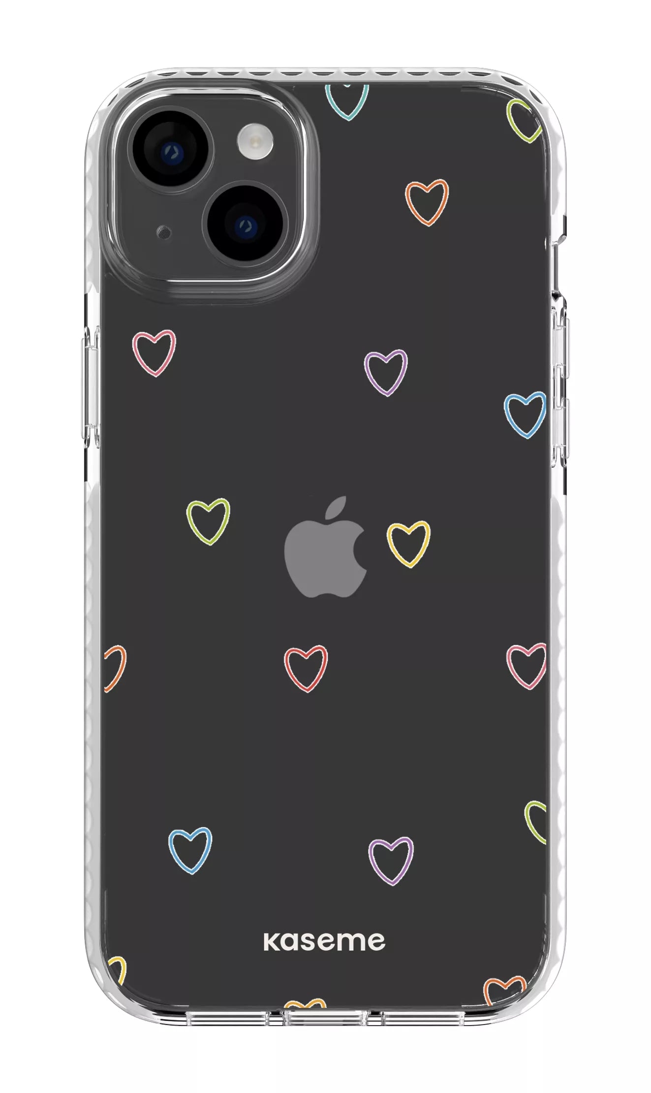 iPhone 14 Plus Clear Case White Love Wins Clear Case -