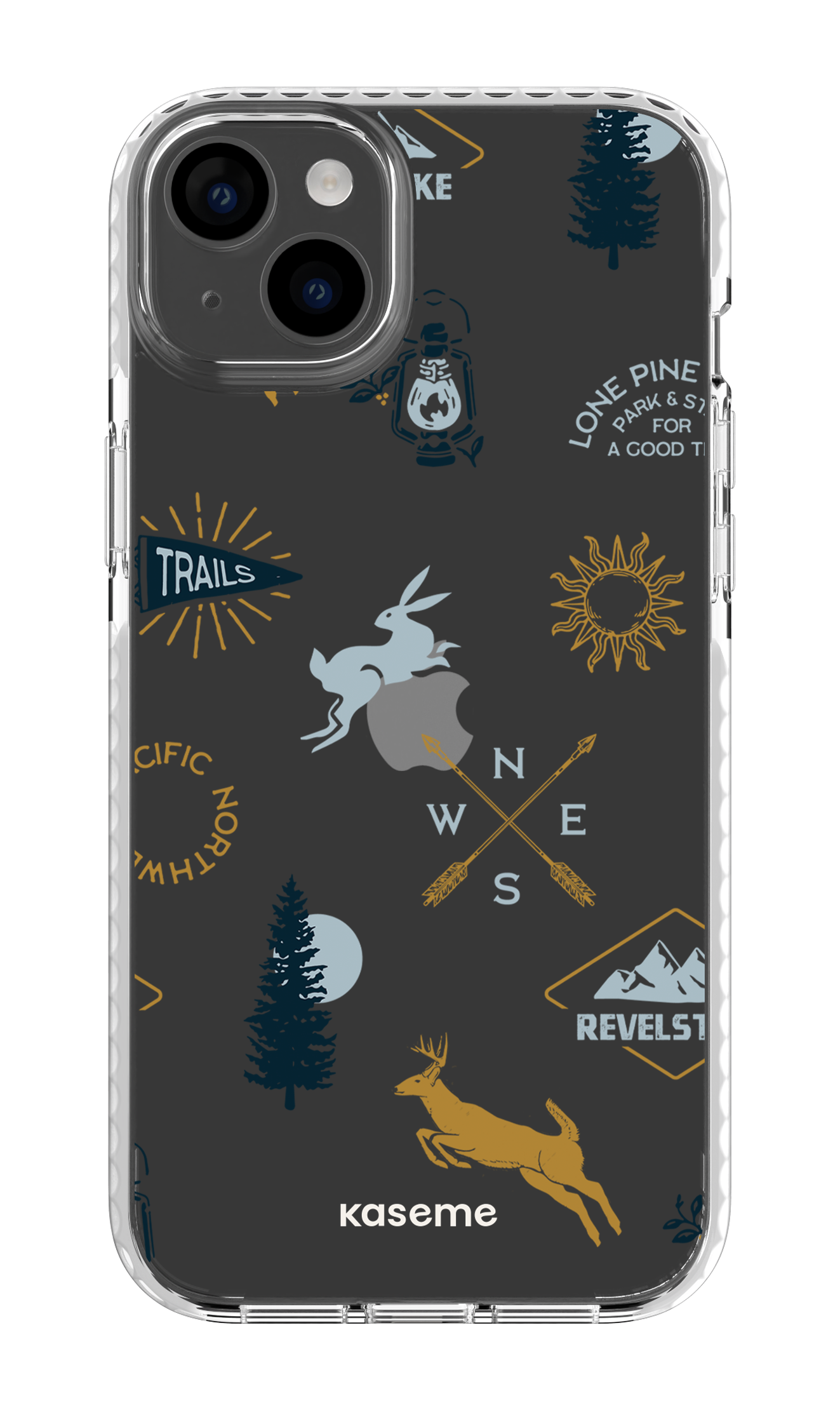 iPhone 14 Plus Clear Case White Revelstoke white clear case -