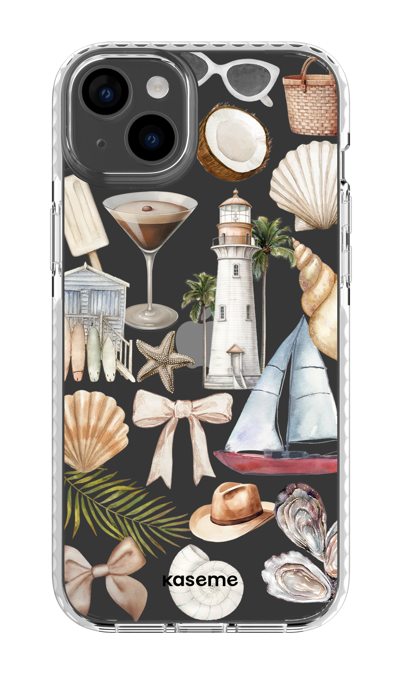 iPhone 14 Plus Clear Case White Riviera Clear Case -