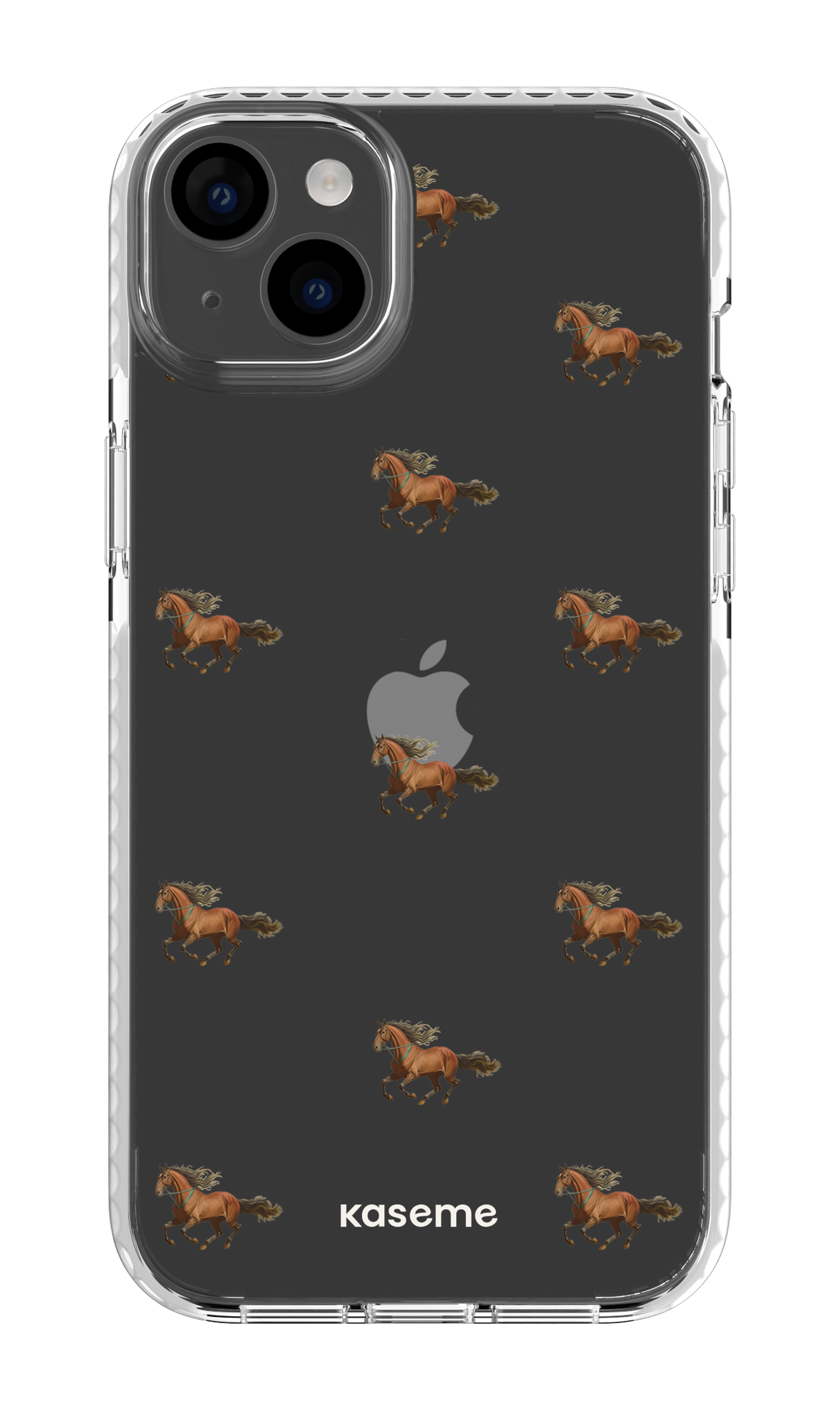iPhone 14 Plus Clear Case White Saddle Clear Case -