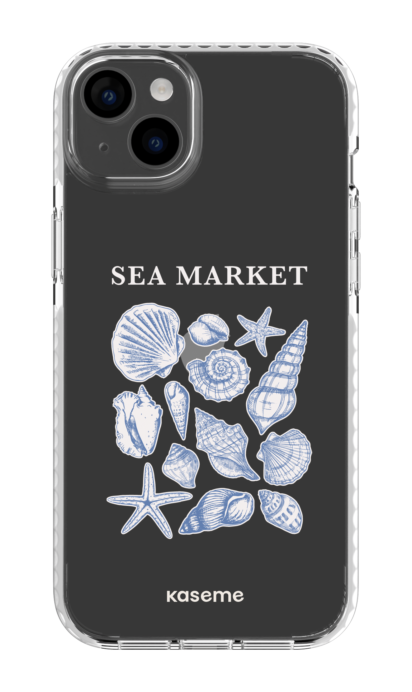 iPhone 14 Plus Clear Case White Souvenir Clear Case -
