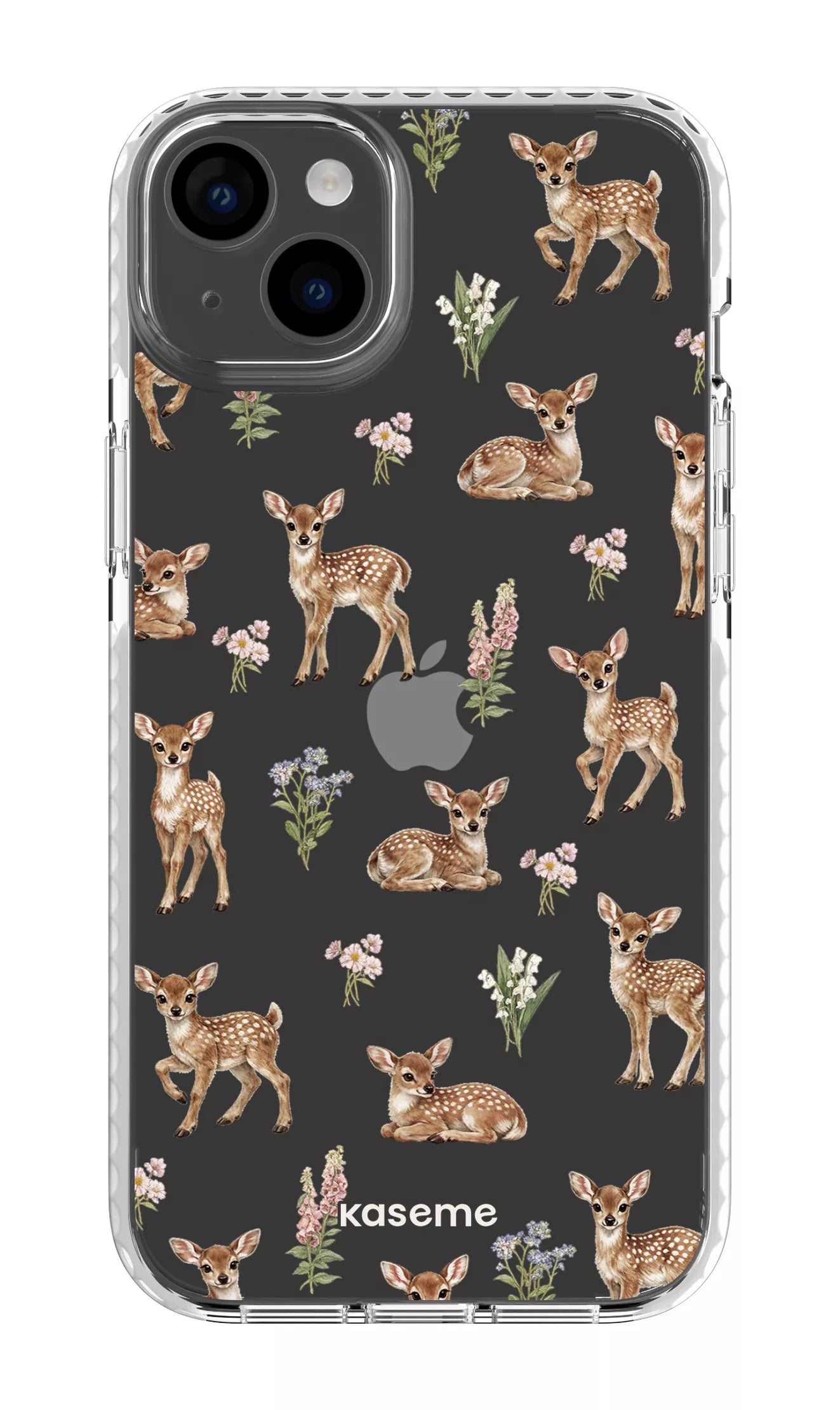 iPhone 14 Plus Clear Case White Sweet Bambi Clear Case -