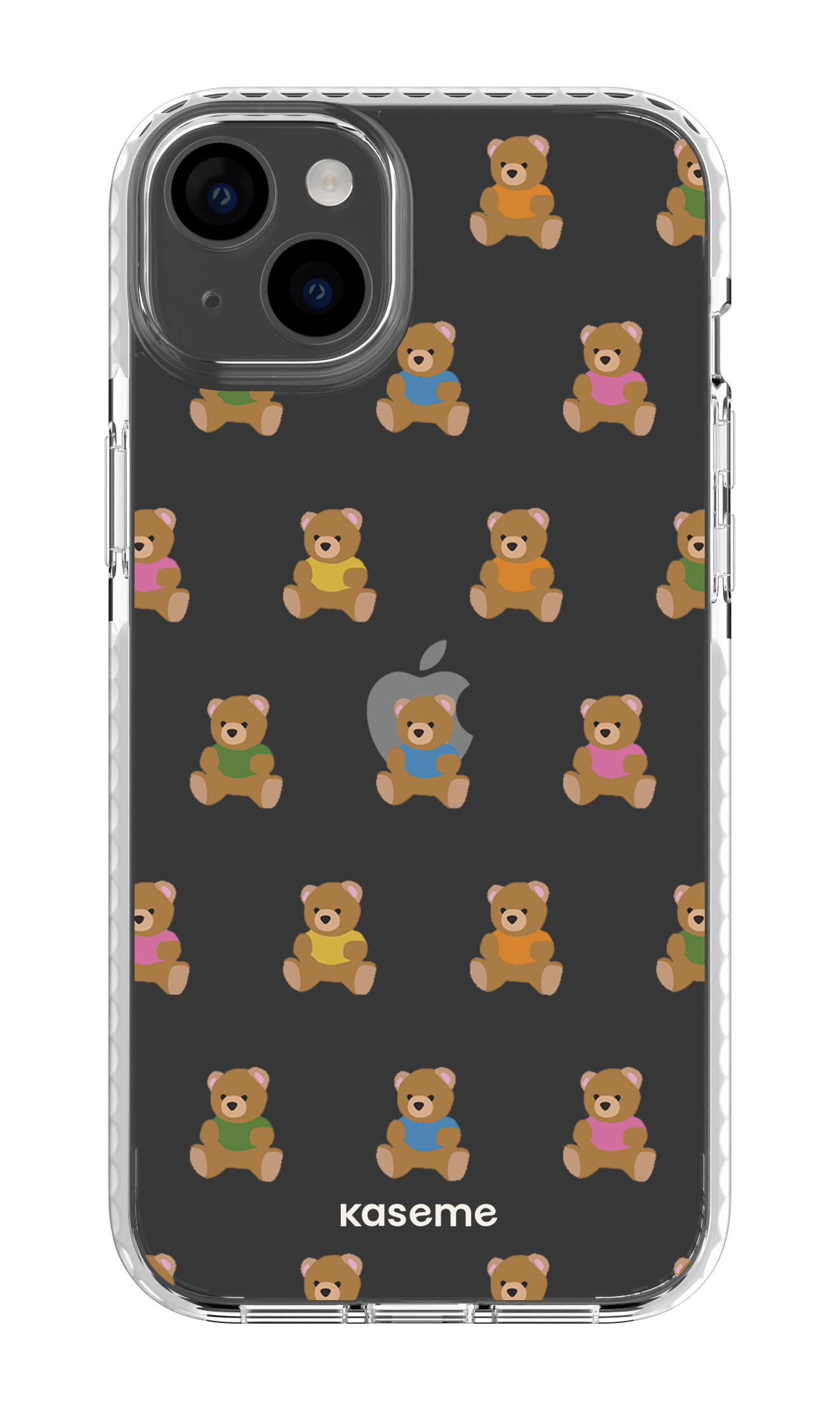 iPhone 14 Plus Clear Case White Teddy Clear Case -