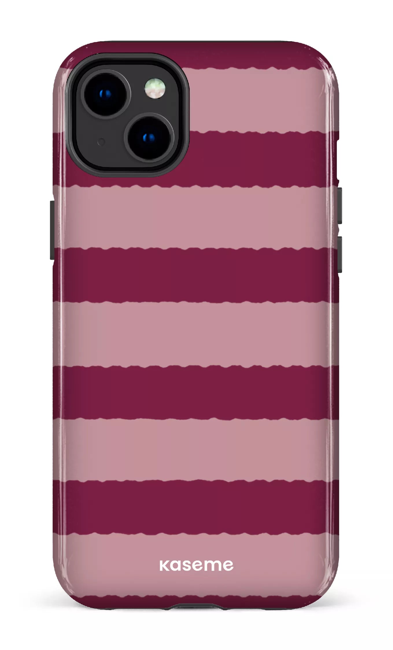 iPhone 14 Plus Tough Gloss Aligned Burgundy -