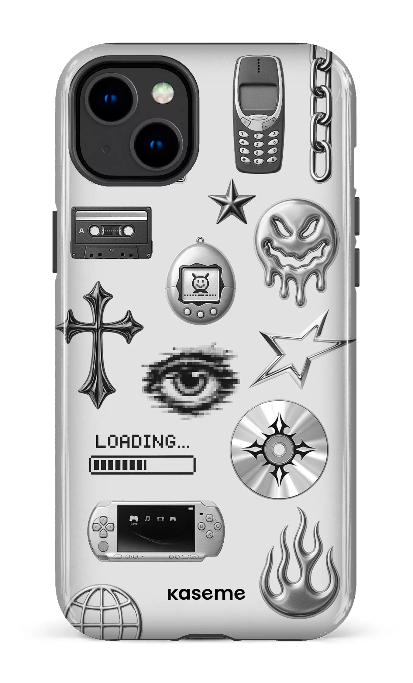 iPhone 14 Plus Tough Gloss Chrome -