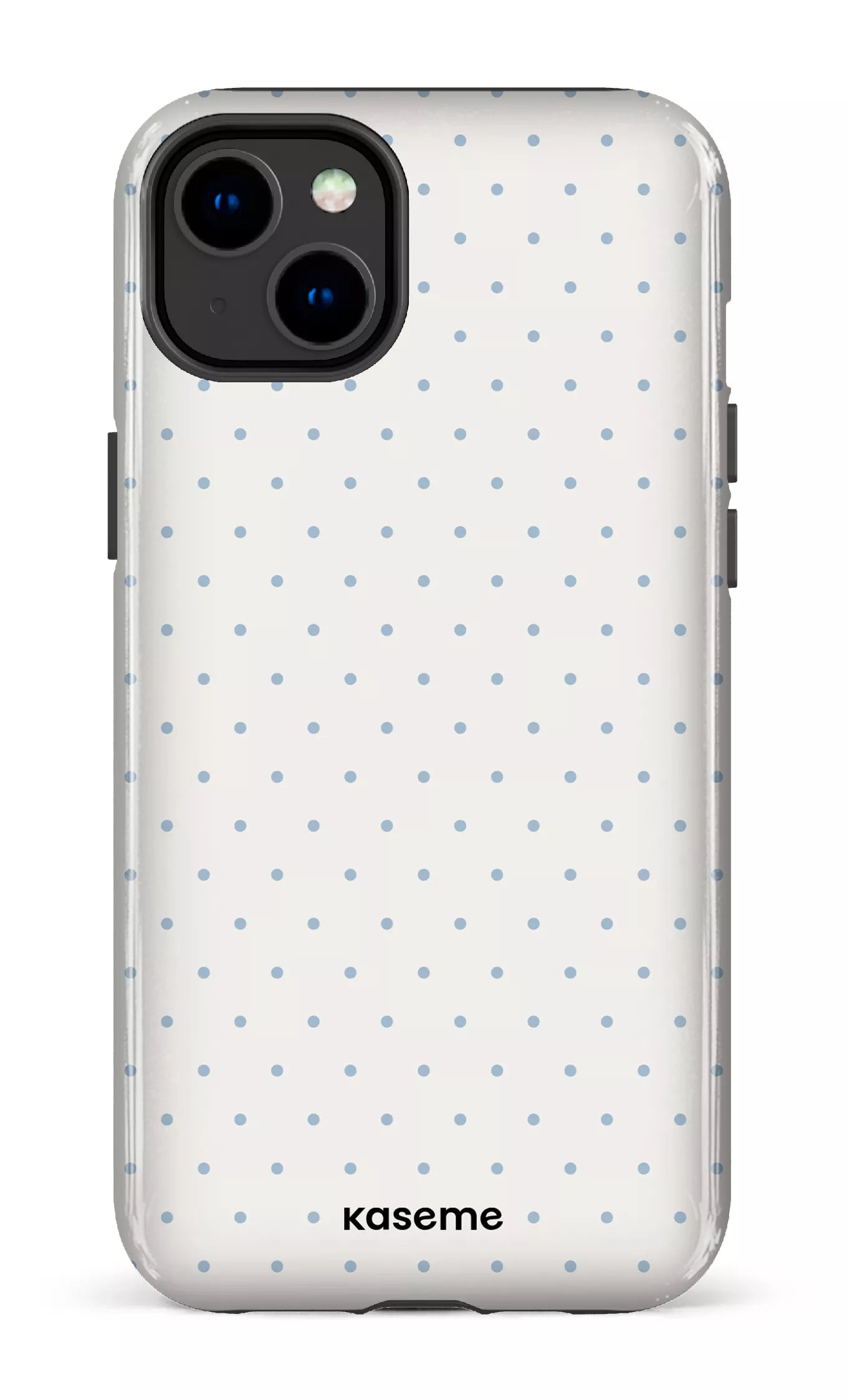 iPhone 14 Plus Tough Gloss Ditsy White & Blue -
