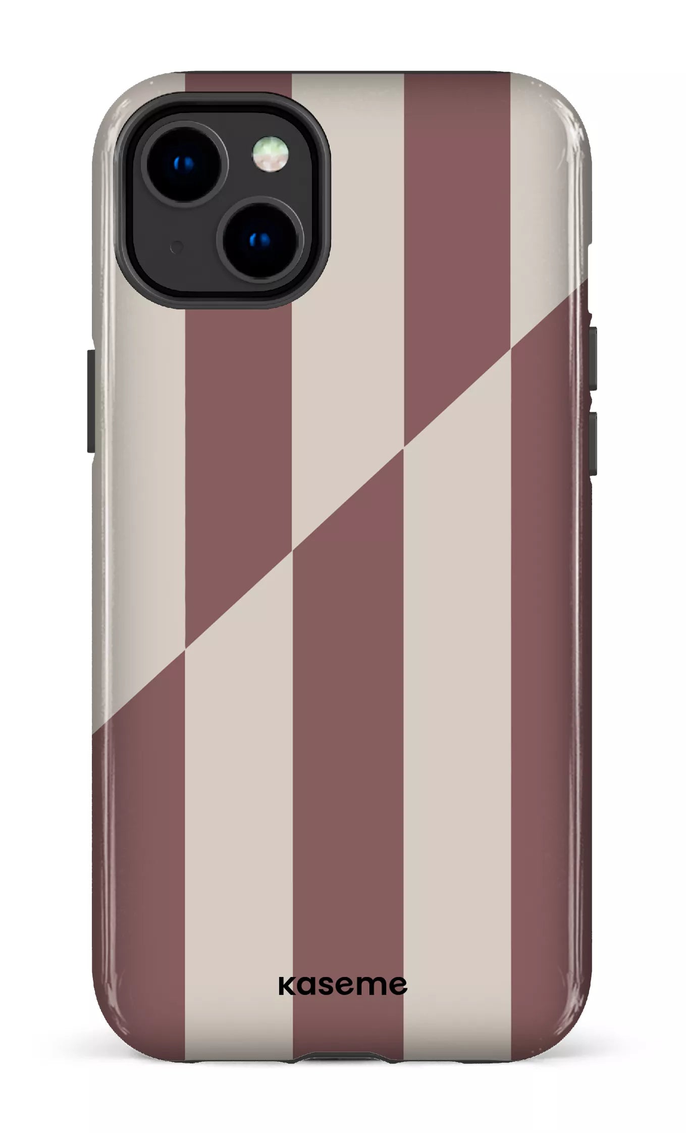 iPhone 14 Plus Tough Gloss Divided Brown -