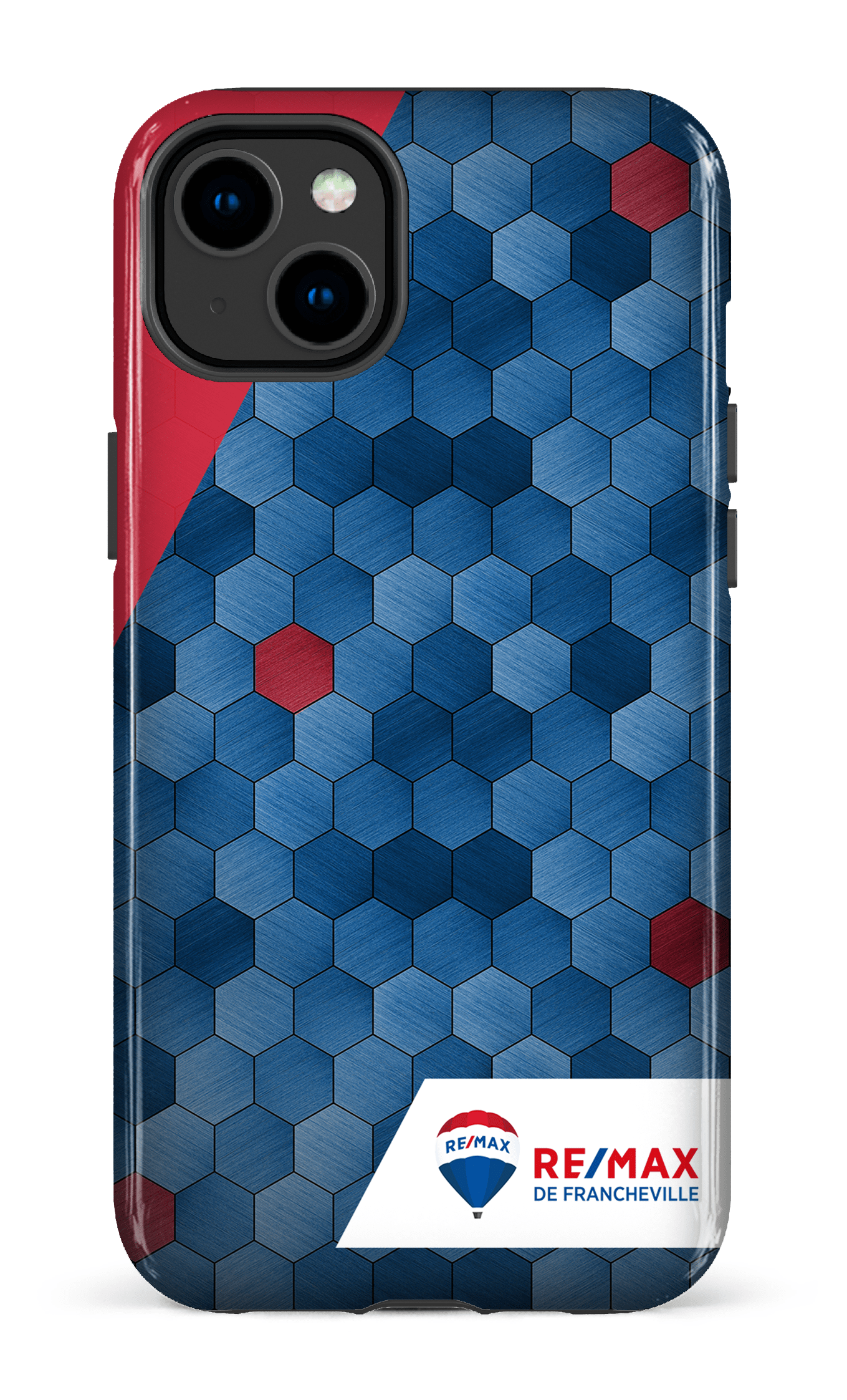 iPhone 14 Plus Tough Gloss Exagones texturés de Francheville -