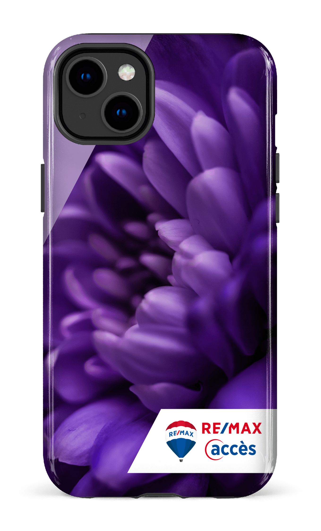 iPhone 14 Plus Tough Gloss Fleur gros plan -