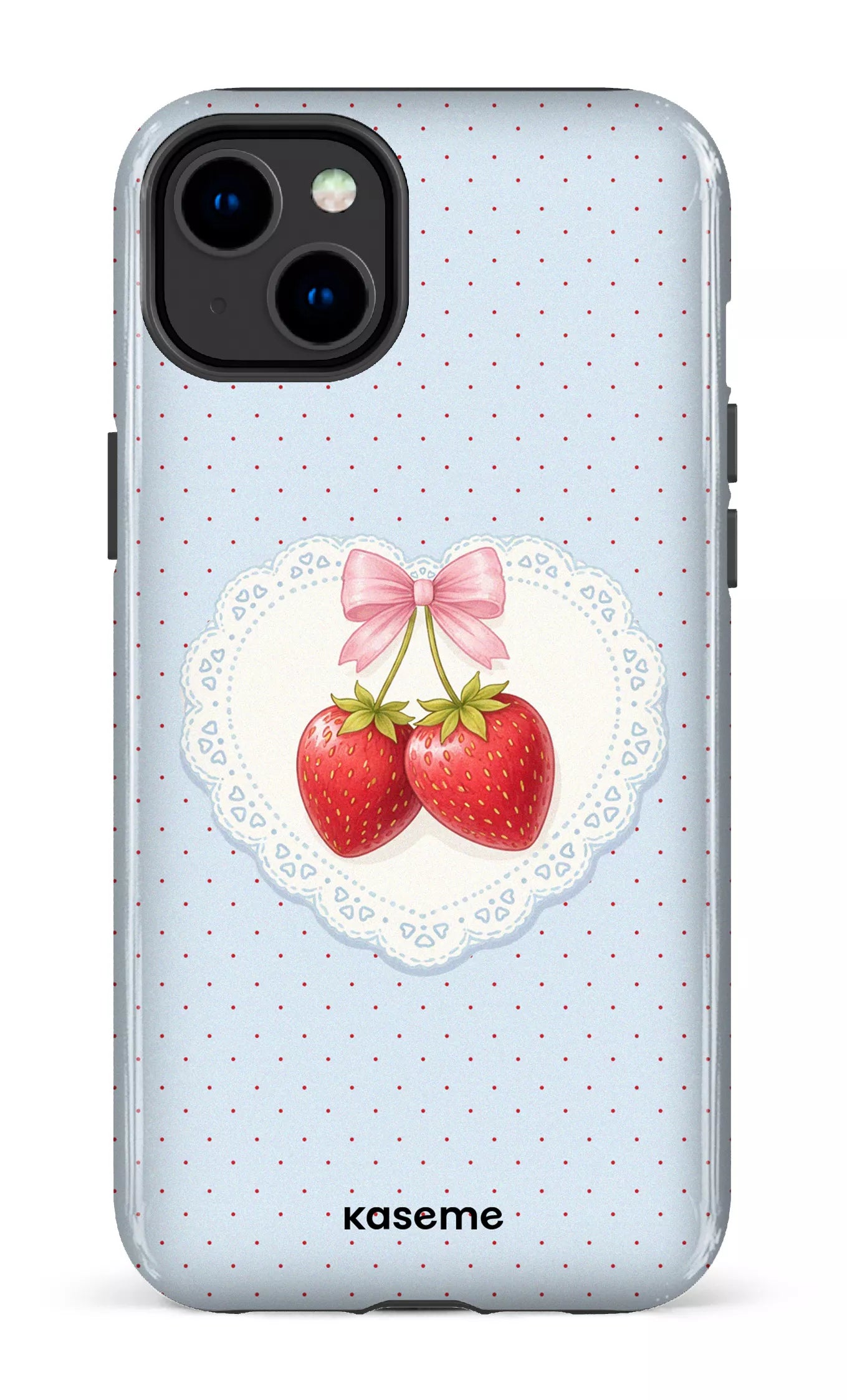 iPhone 14 Plus Tough Gloss Fresa Lace Blue -