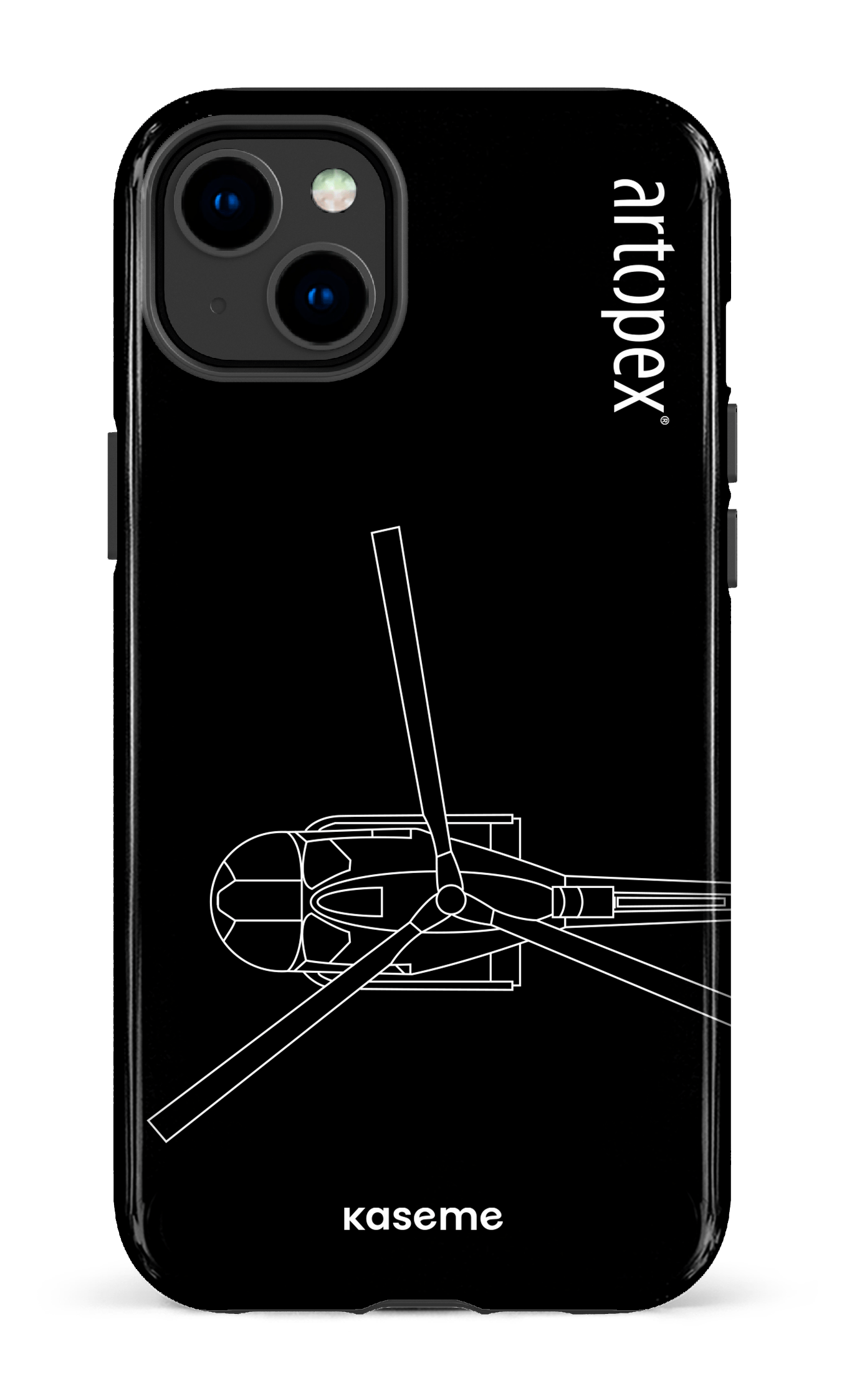 iPhone 14 Plus Tough Gloss L'hélico par Artopex -