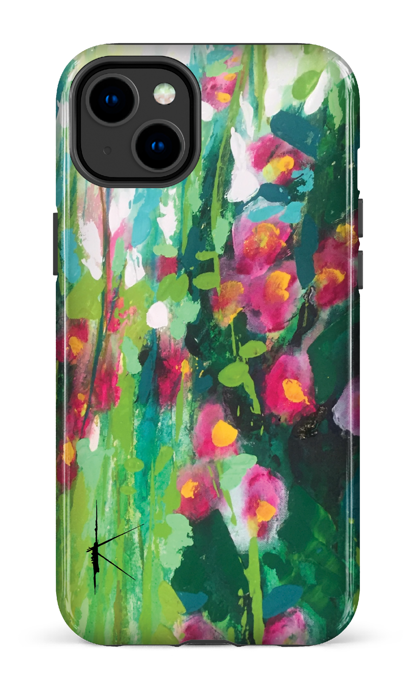 iPhone 14 Plus Tough Gloss La Rose Trémière par Kristine Girard -