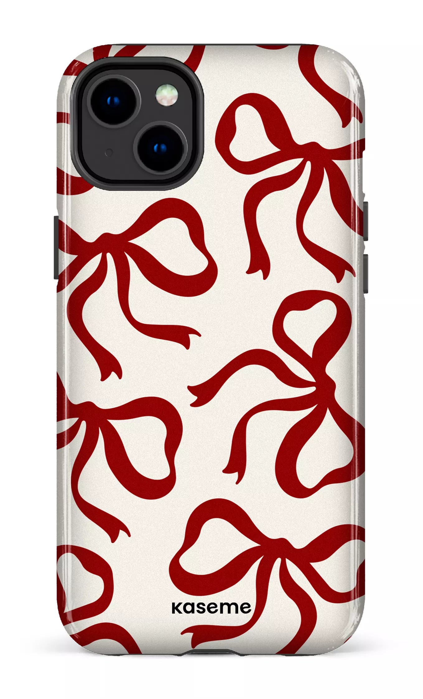 iPhone 14 Plus Tough Gloss Lace Burgundy -
