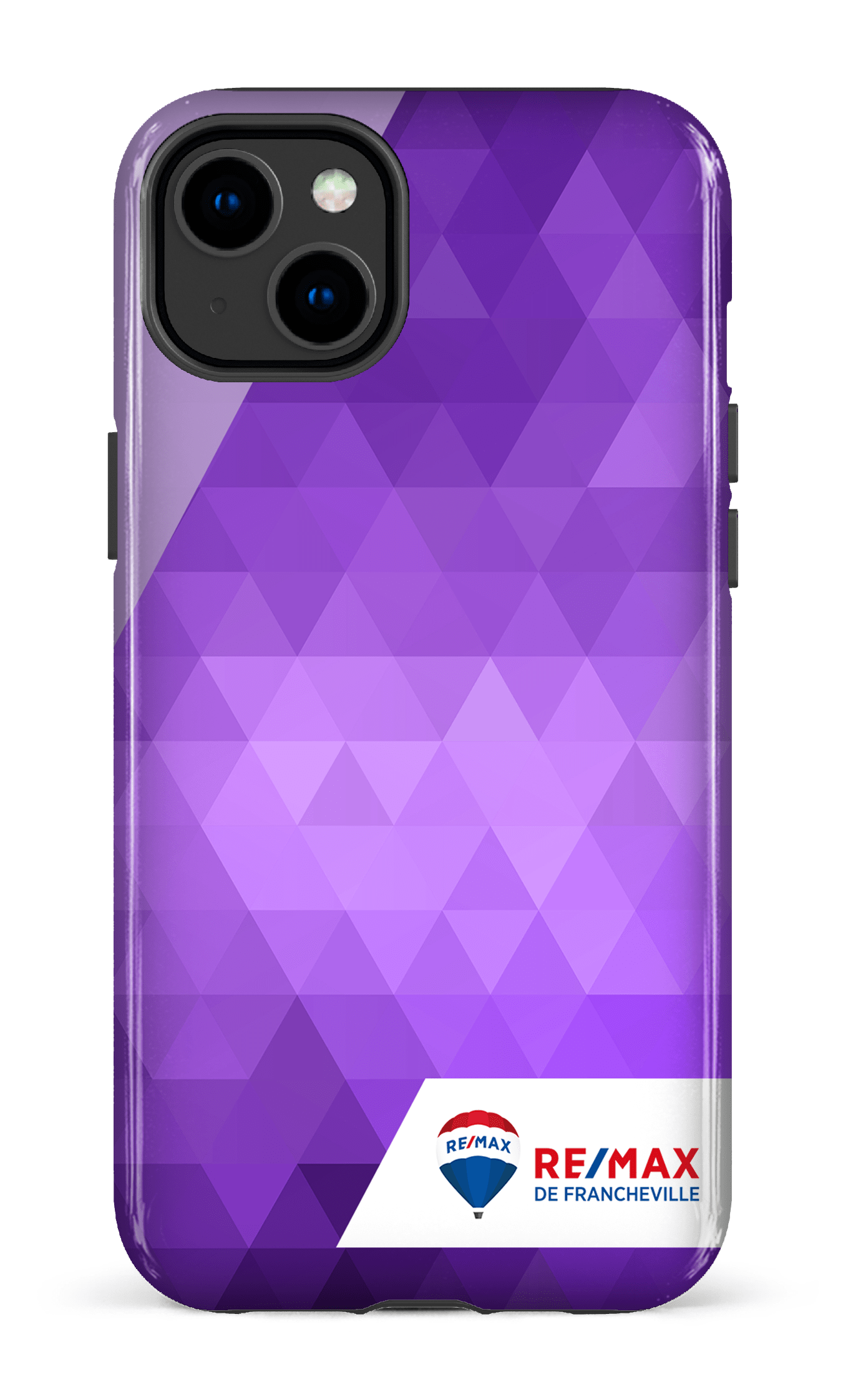 iPhone 14 Plus Tough Gloss Motif Triangle de Francheville -