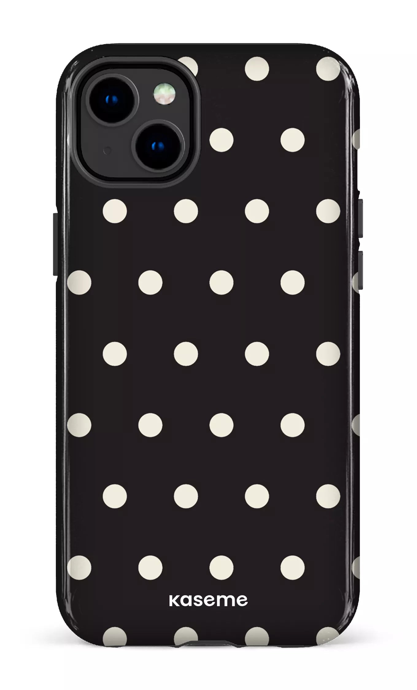 iPhone 14 Plus Tough Gloss Polka Black -
