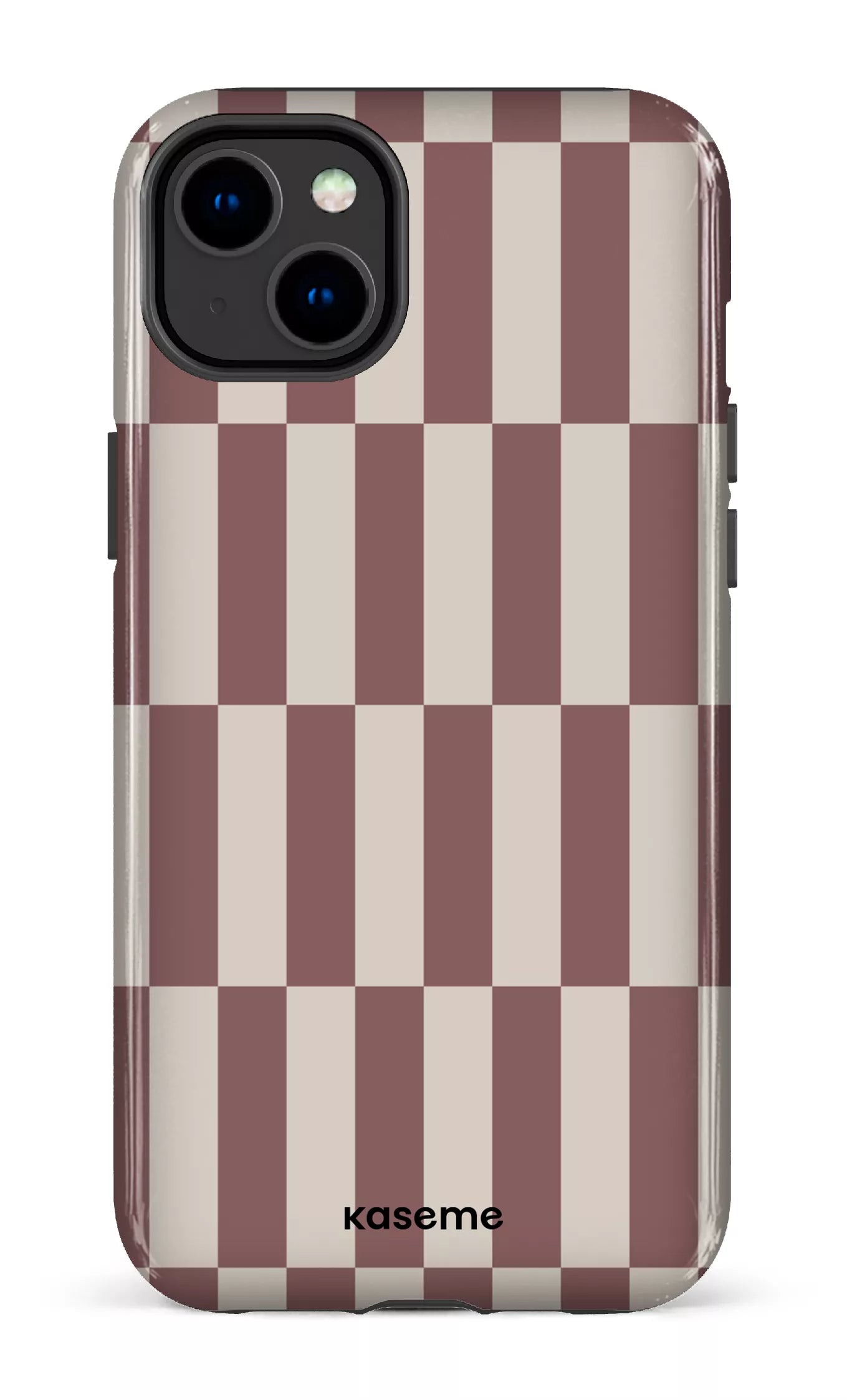 iPhone 14 Plus Tough Gloss Structured Brown -