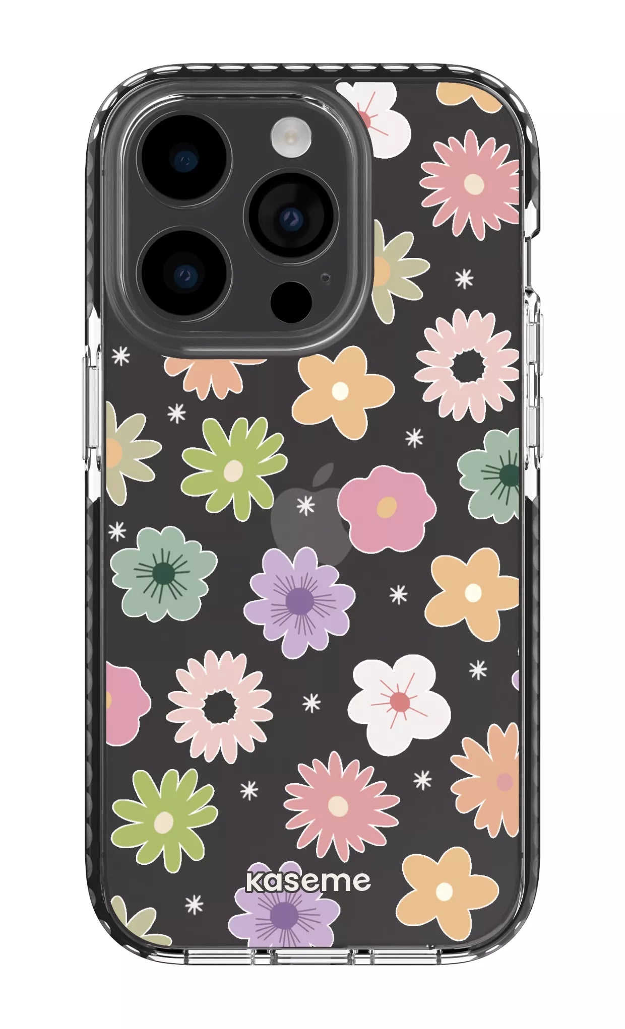 iPhone 14 Pro Clear Case - Black Adore small Clear Case -