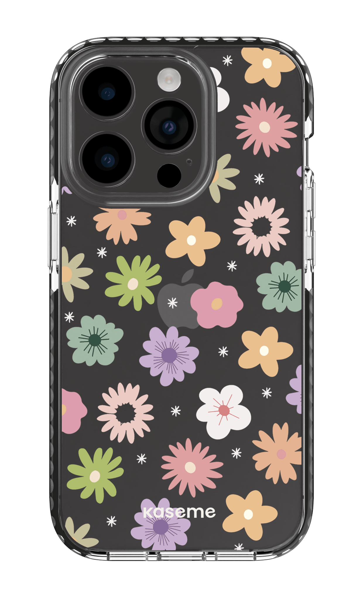 iPhone 14 Pro Clear Case - Black Adore small Clear Case -