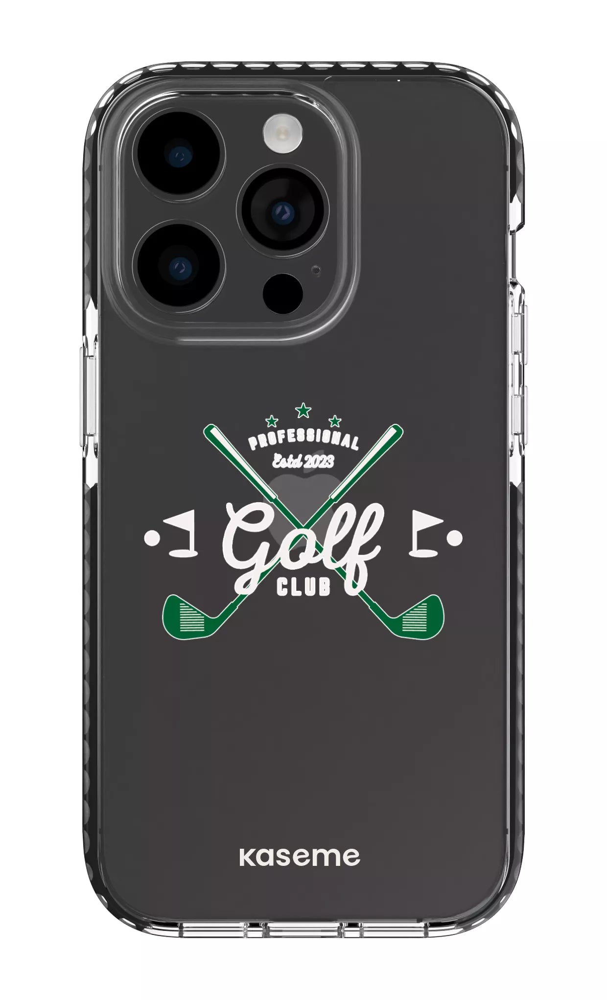 iPhone 14 Pro Clear Case - Black Bogey Clear Case -