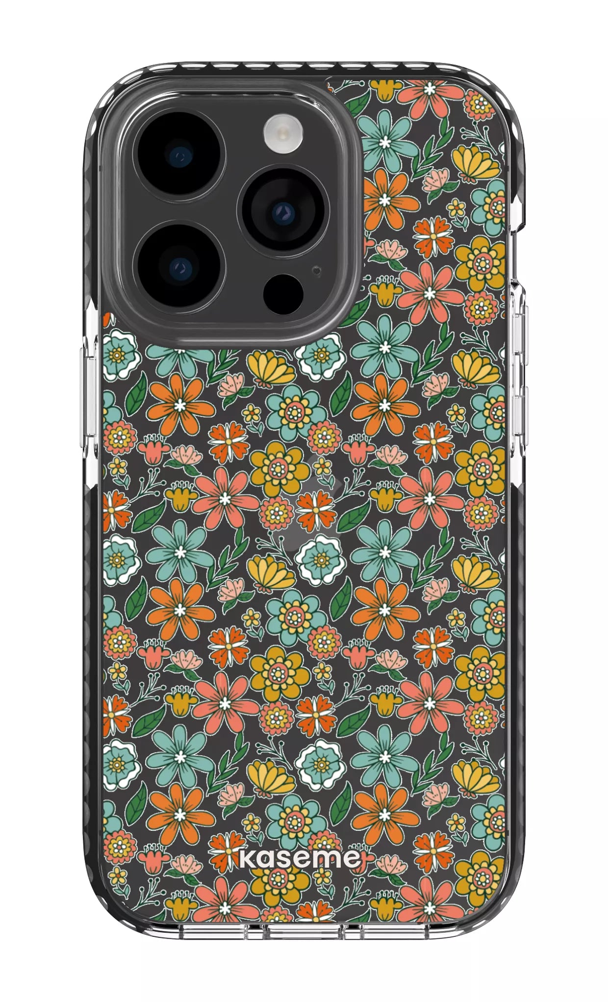 iPhone 14 Pro Clear Case - Black Bohemian Clear Case -