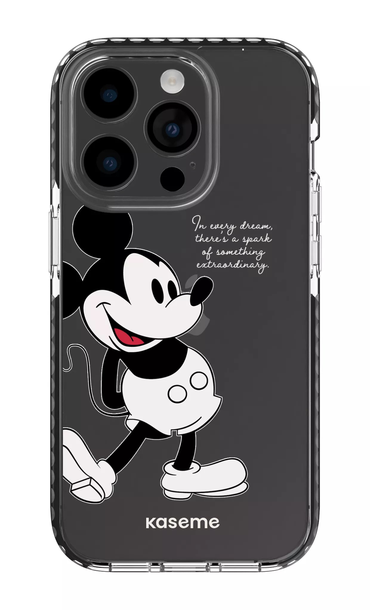 iPhone 14 Pro Clear Case - Black Dreamscape Clear Case -