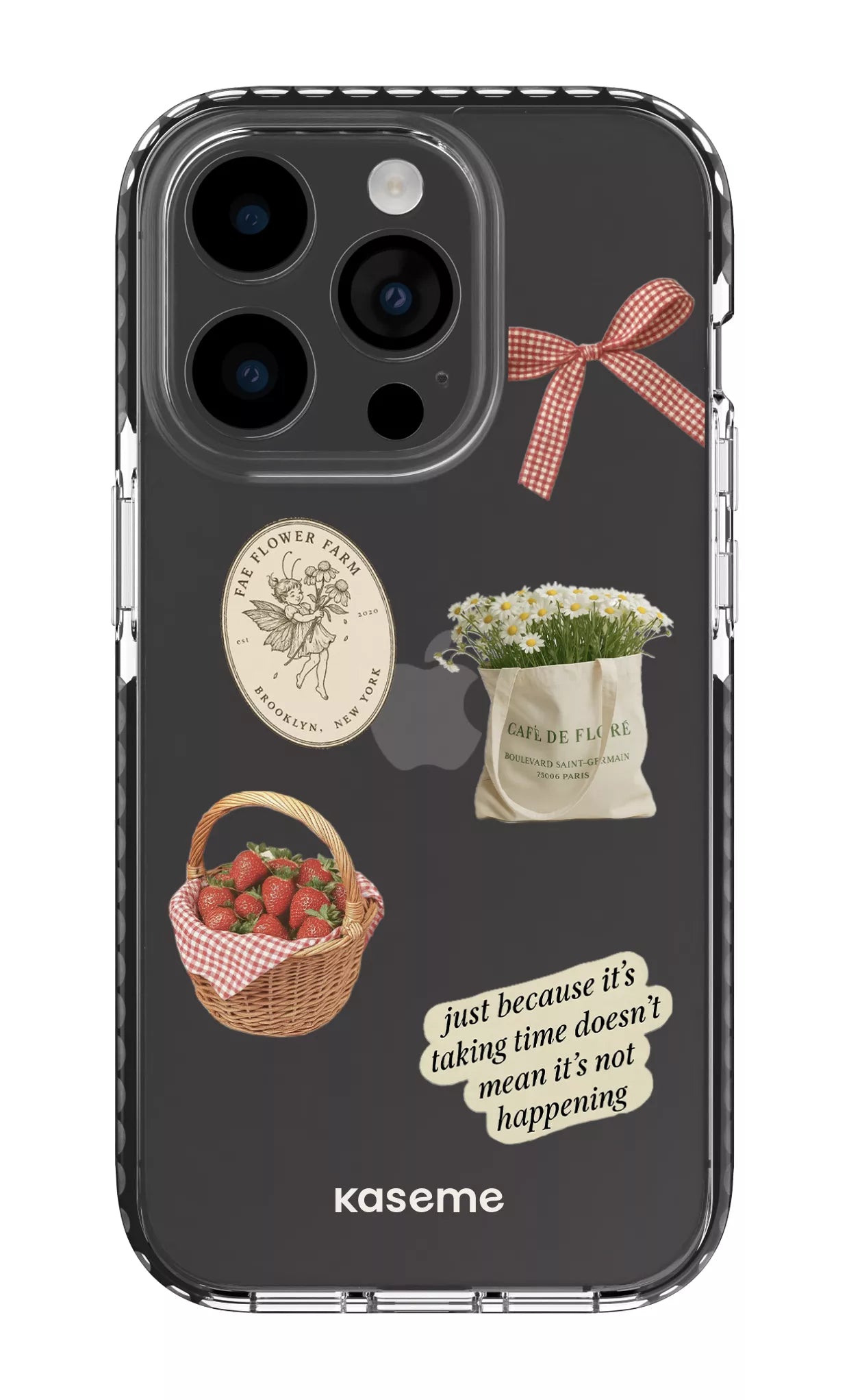 iPhone 14 Pro Clear Case - Black June Clear Case -