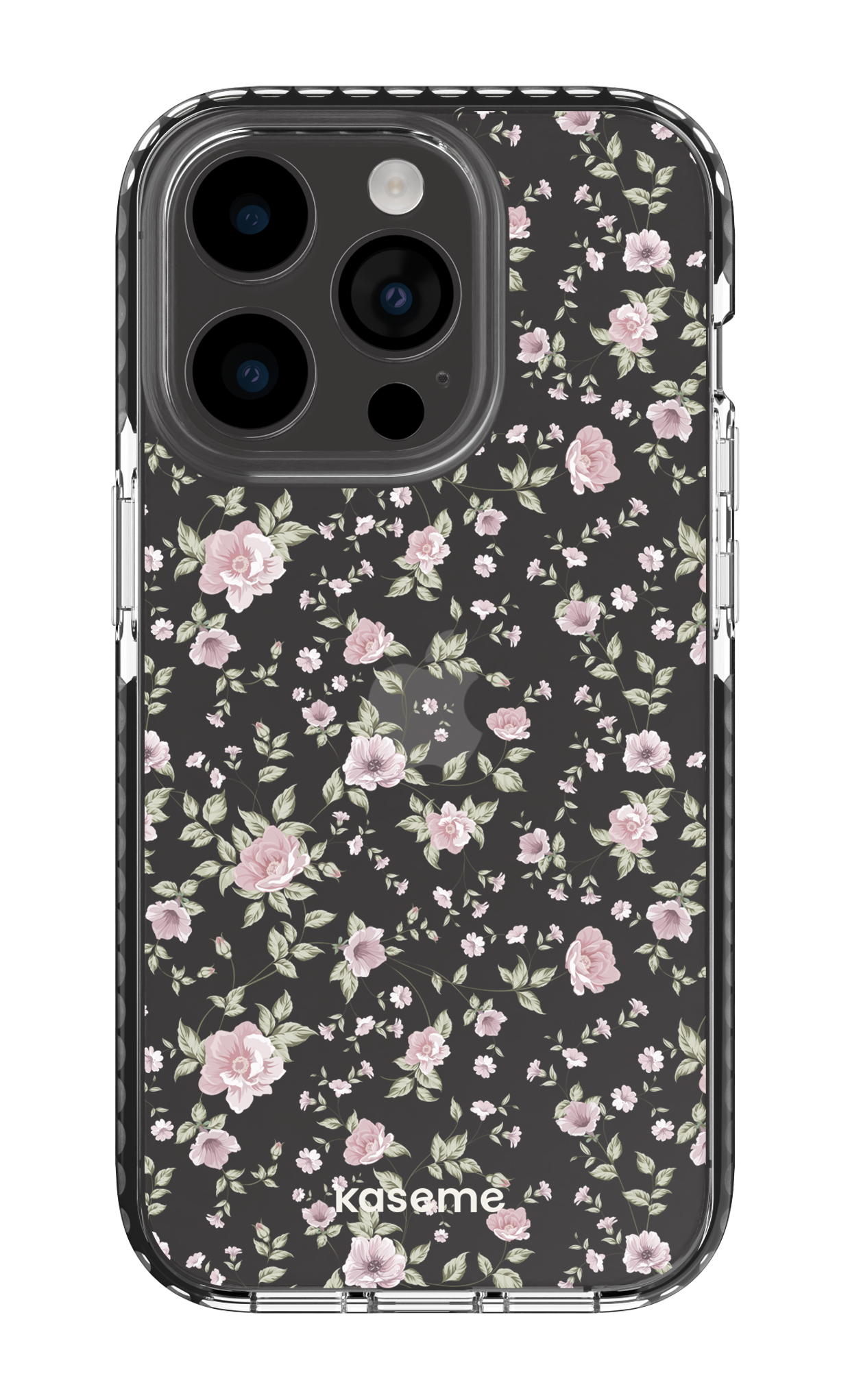 iPhone 14 Pro Clear Case - Black La Vie en Rose Clear Case -