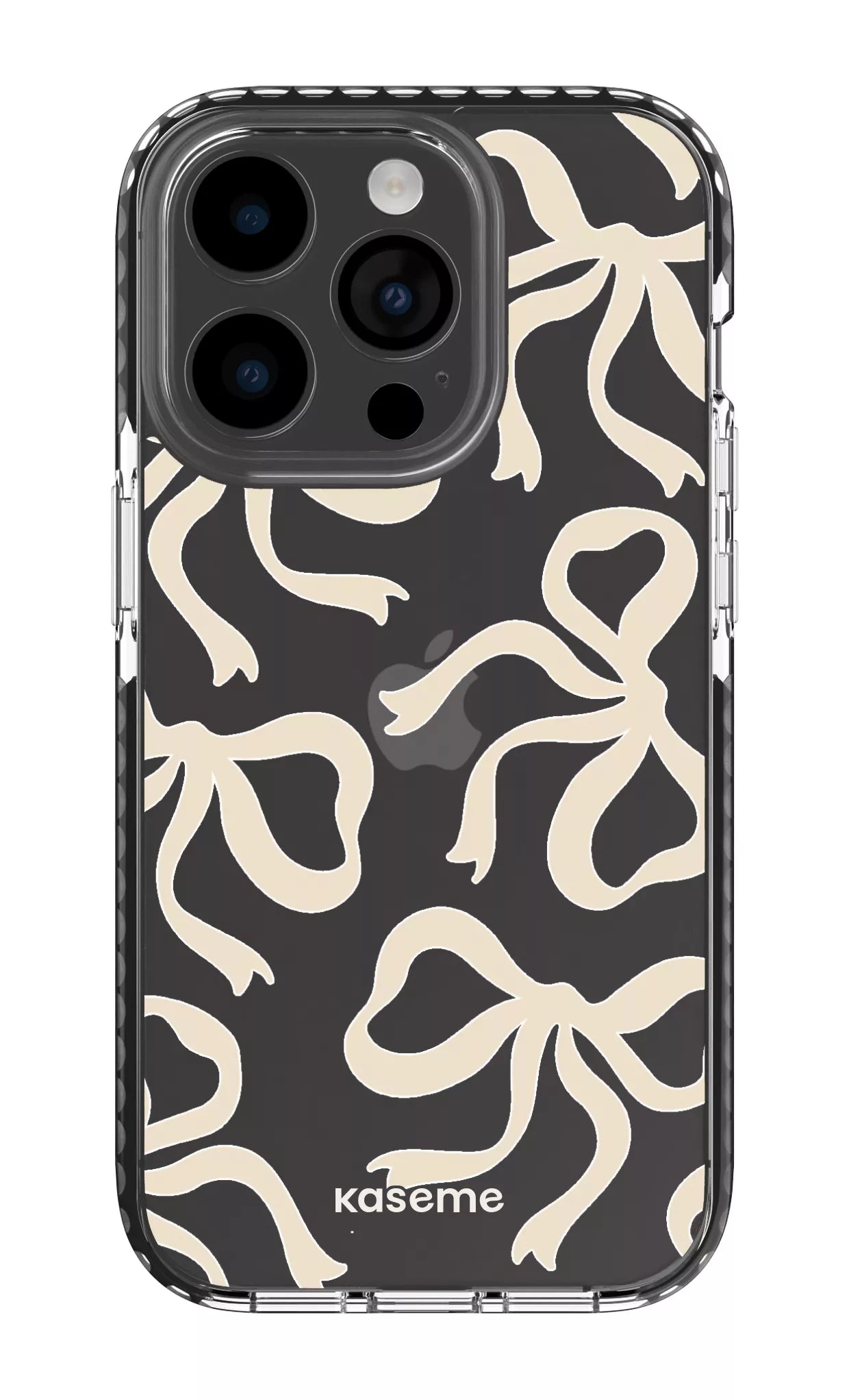 iPhone 14 Pro Clear Case - Black Lace Clear Case -