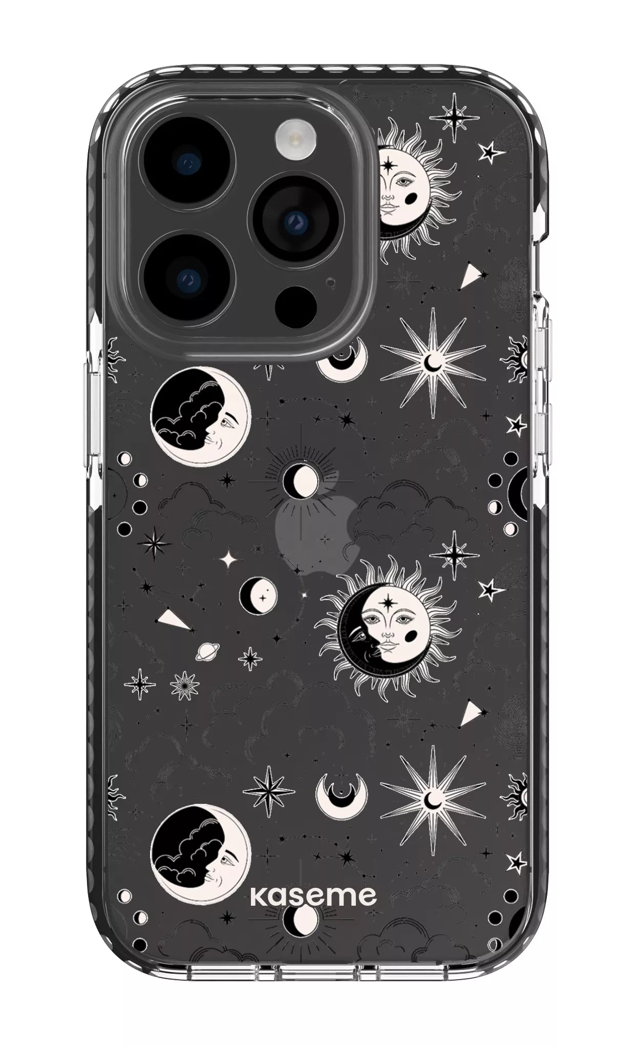iPhone 14 Pro Clear Case - Black Milky Way Black Clear Case -