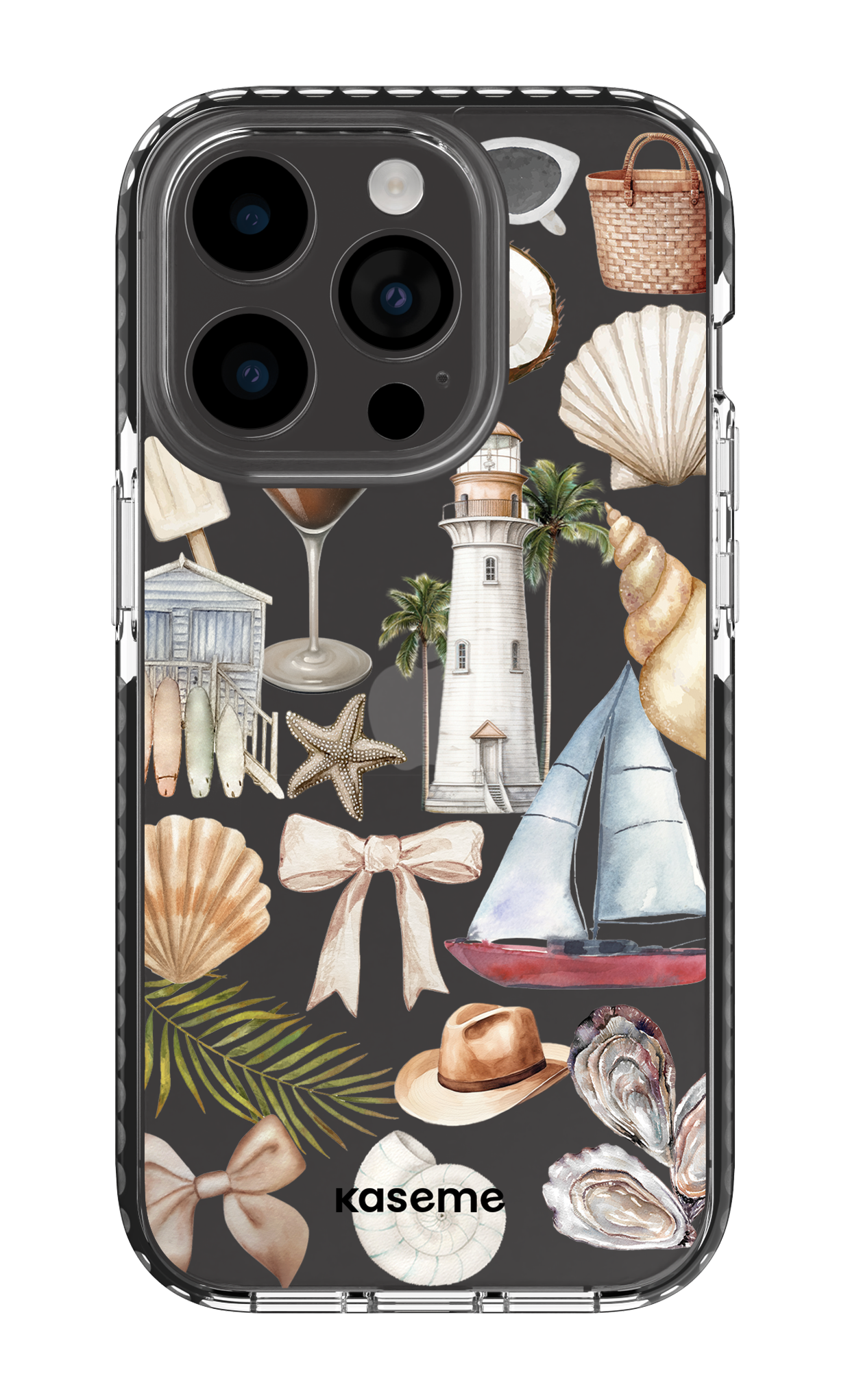 iPhone 14 Pro Clear Case - Black Riviera Clear Case -