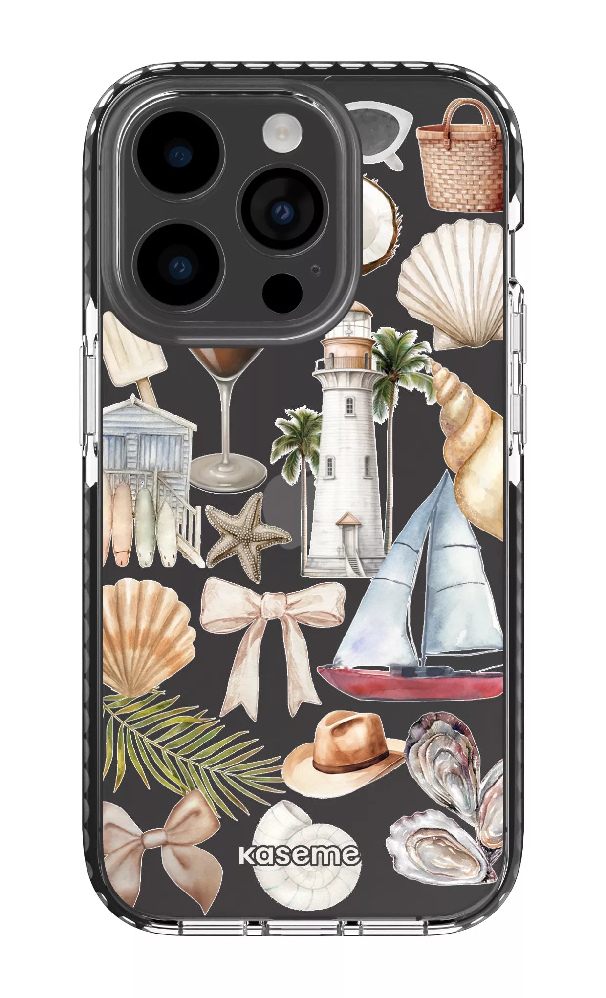 iPhone 14 Pro Clear Case - Black Riviera Clear Case -