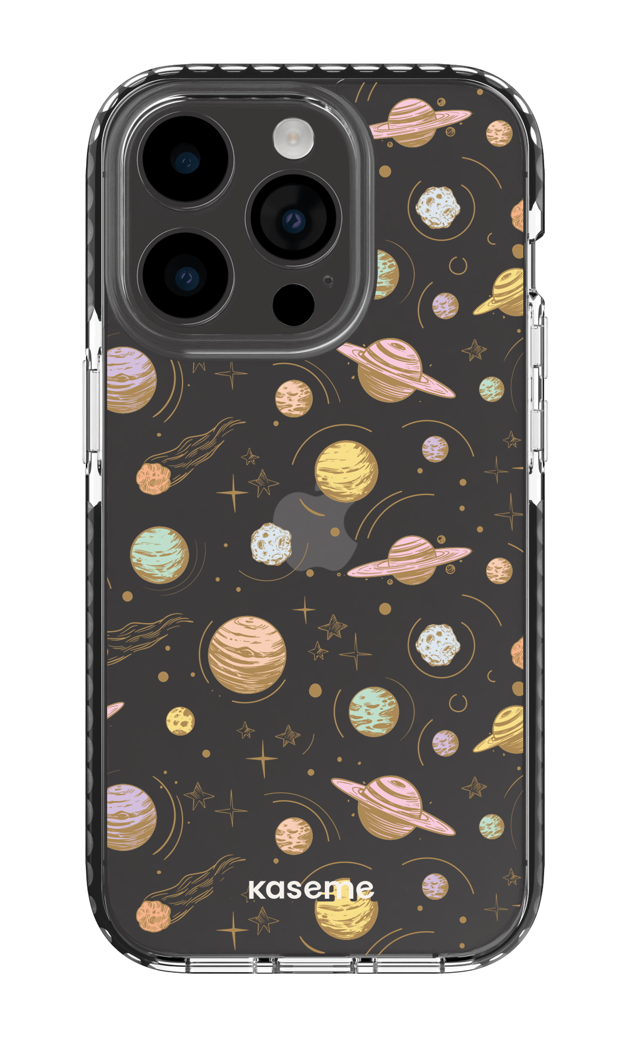 iPhone 14 Pro Clear Case - Black Solar Clear Case -