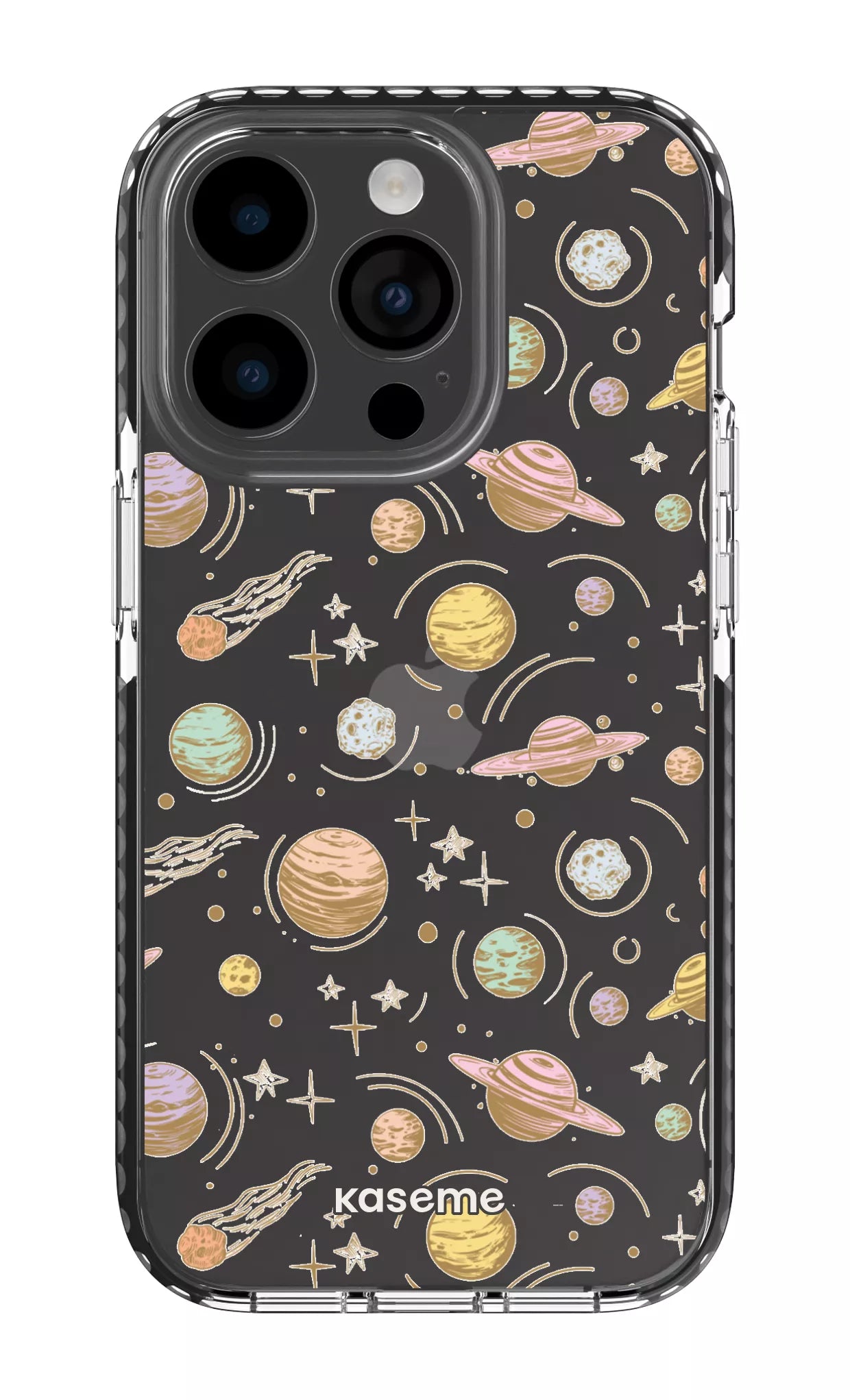 iPhone 14 Pro Clear Case - Black Solar Clear Case -