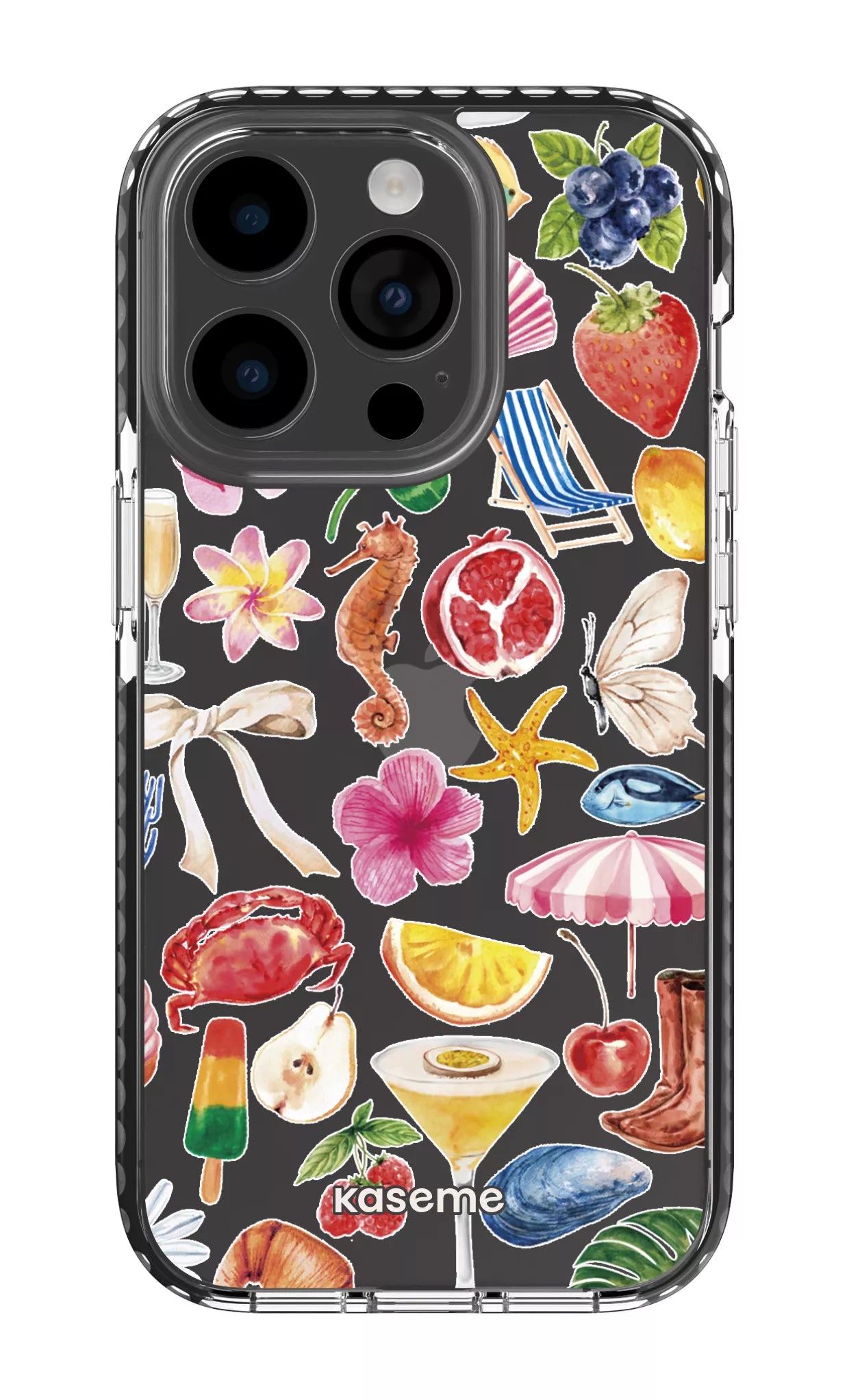 iPhone 14 Pro Clear Case - Black St-Tropez Clear Case -