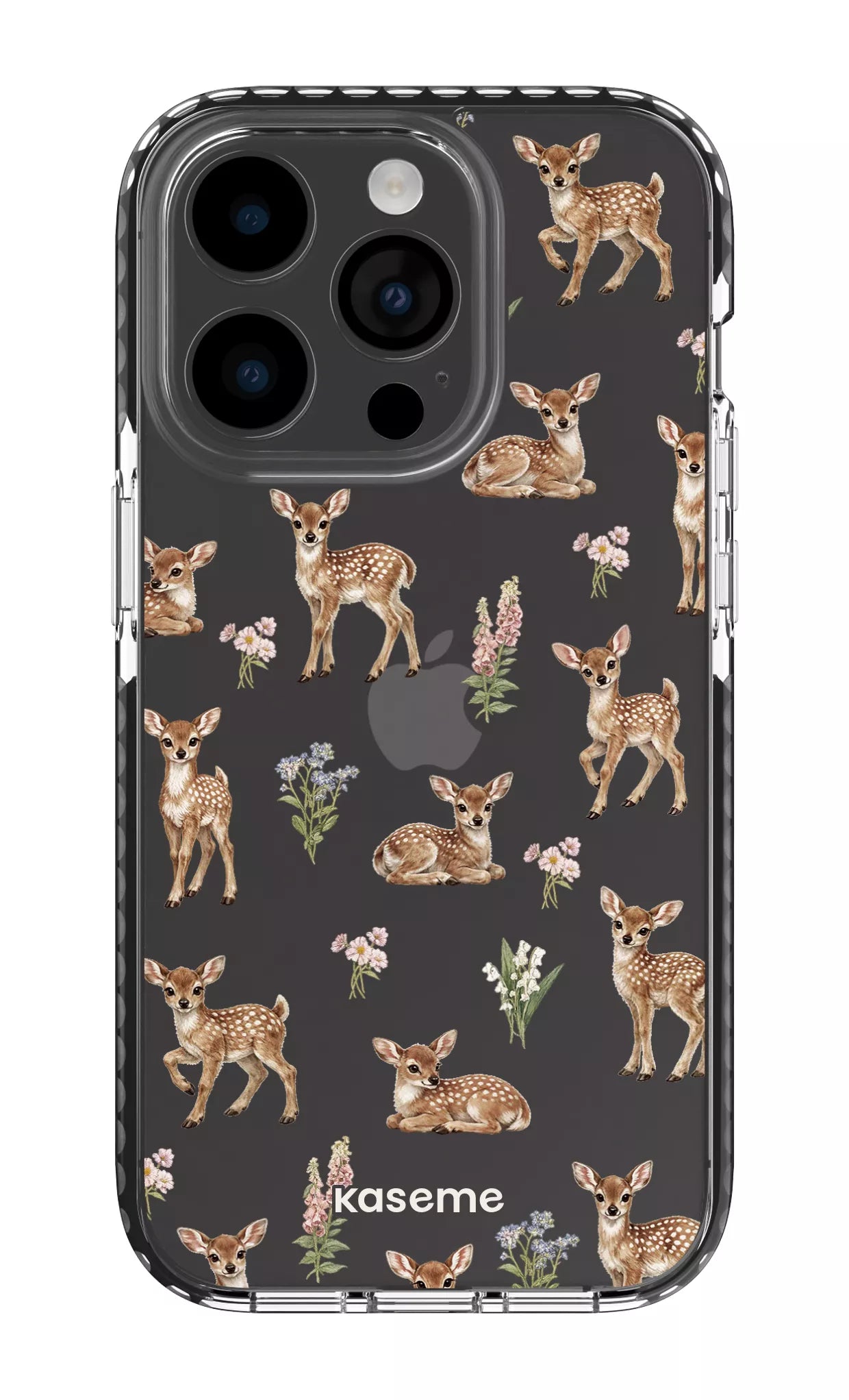 iPhone 14 Pro Clear Case - Black Sweet Bambi Clear Case -