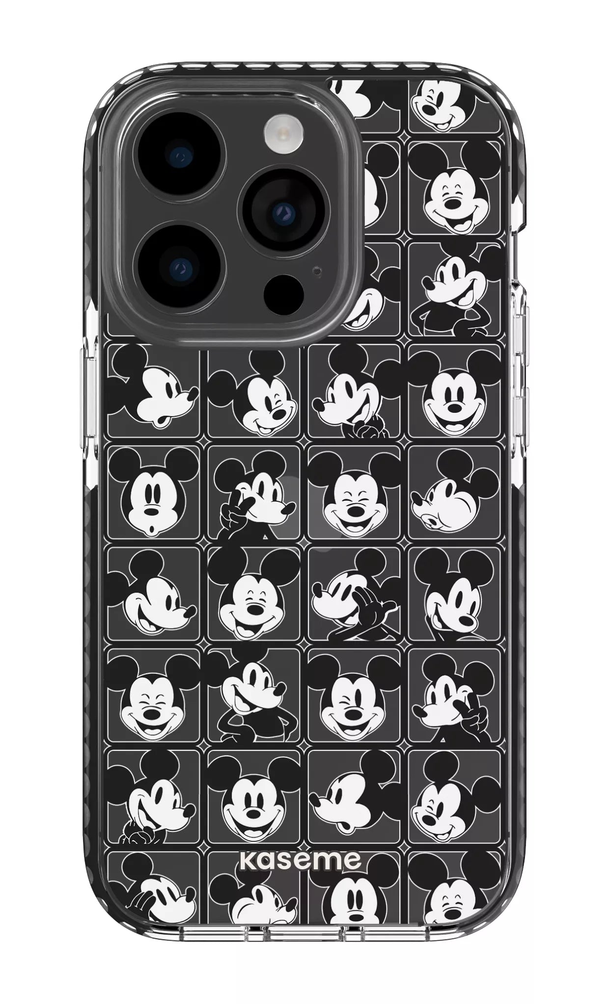 iPhone 14 Pro Clear Case - Black Whimsy Clear Case -