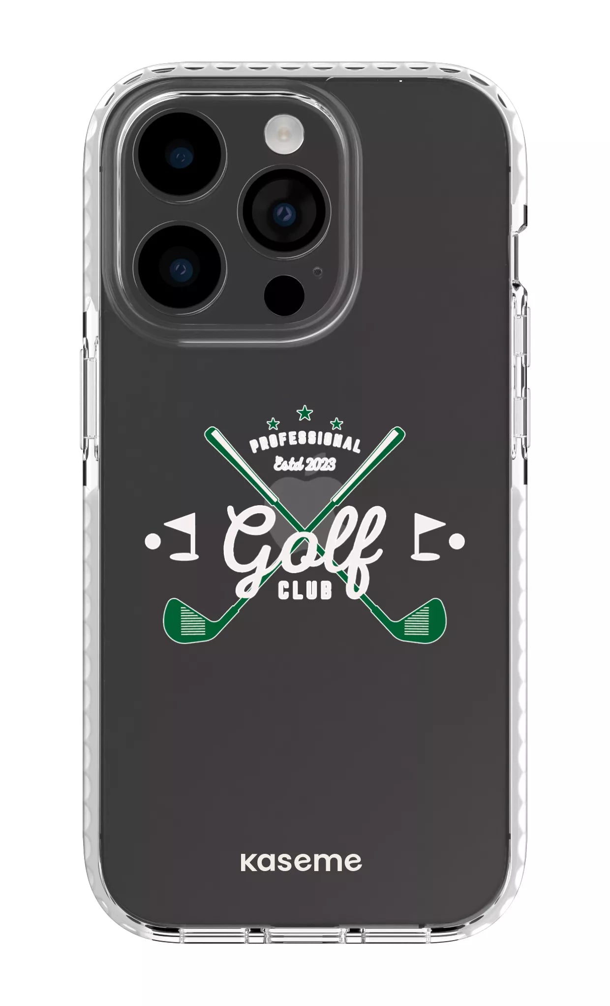 iPhone 14 Pro Clear Case white Bogey Clear Case -