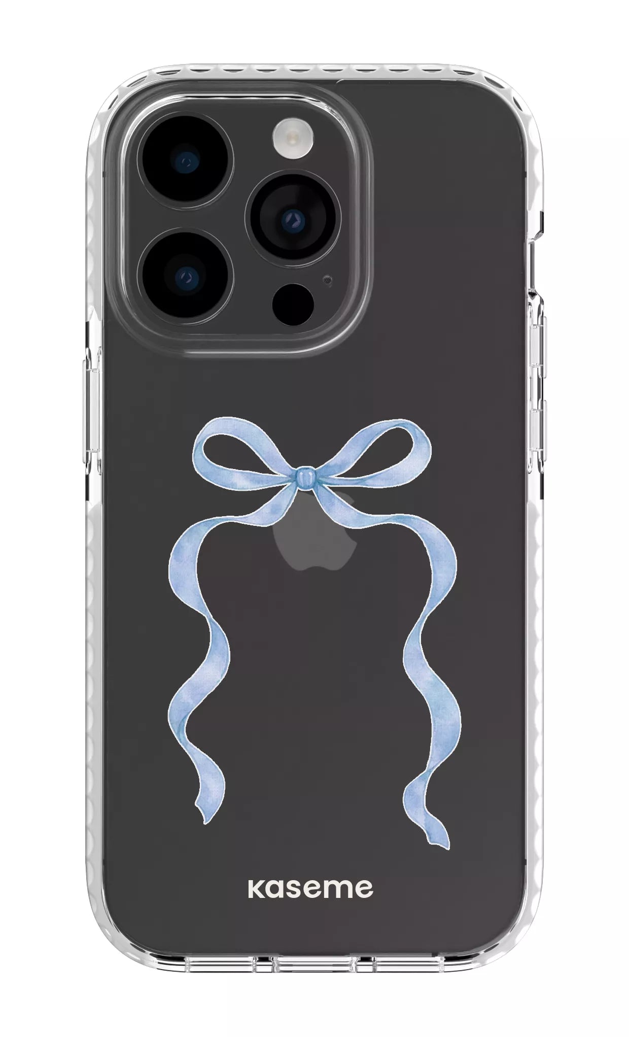 iPhone 14 Pro Clear Case white Celeste Blue Clear Case -