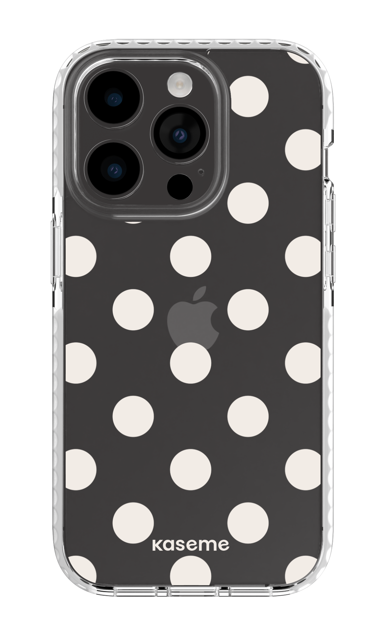 iPhone 14 Pro Clear Case white Couture Clear Case -