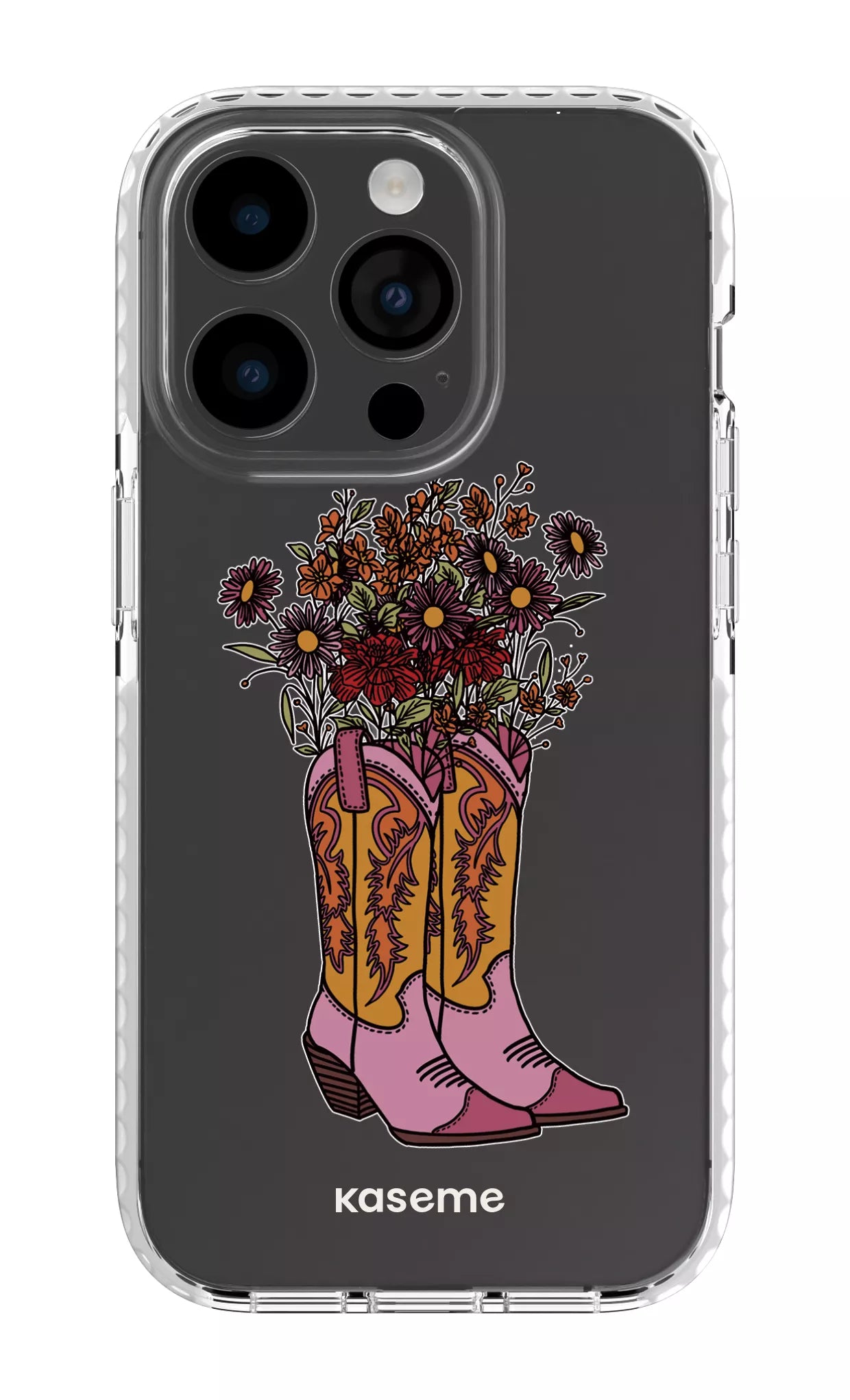 iPhone 14 Pro Clear Case white Howdy Clear Case -