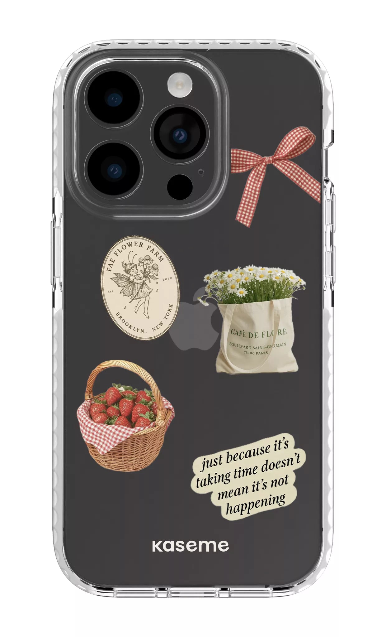 iPhone 14 Pro Clear Case white June Clear Case -