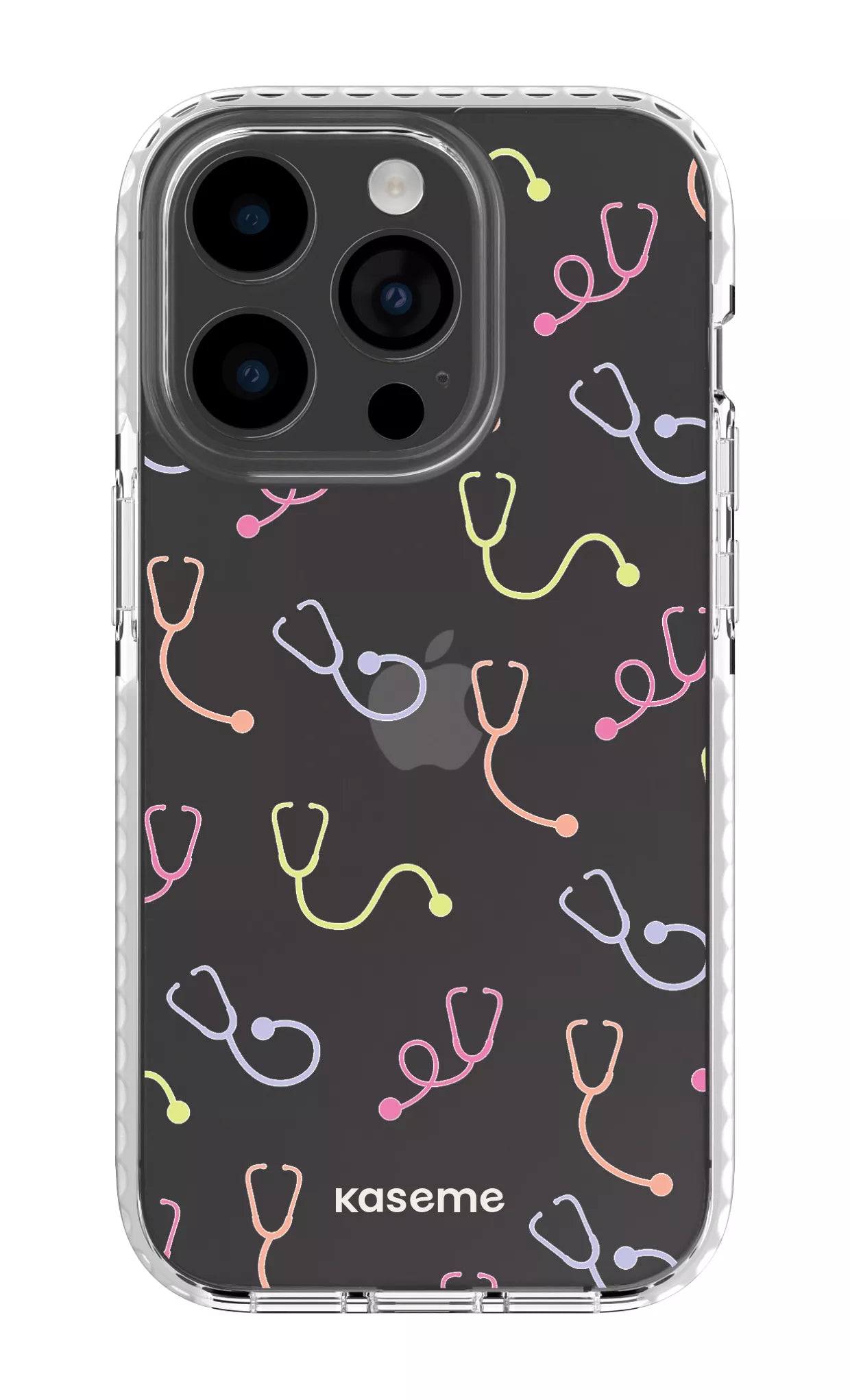 iPhone 14 Pro Clear Case white Pulse Clear Case -