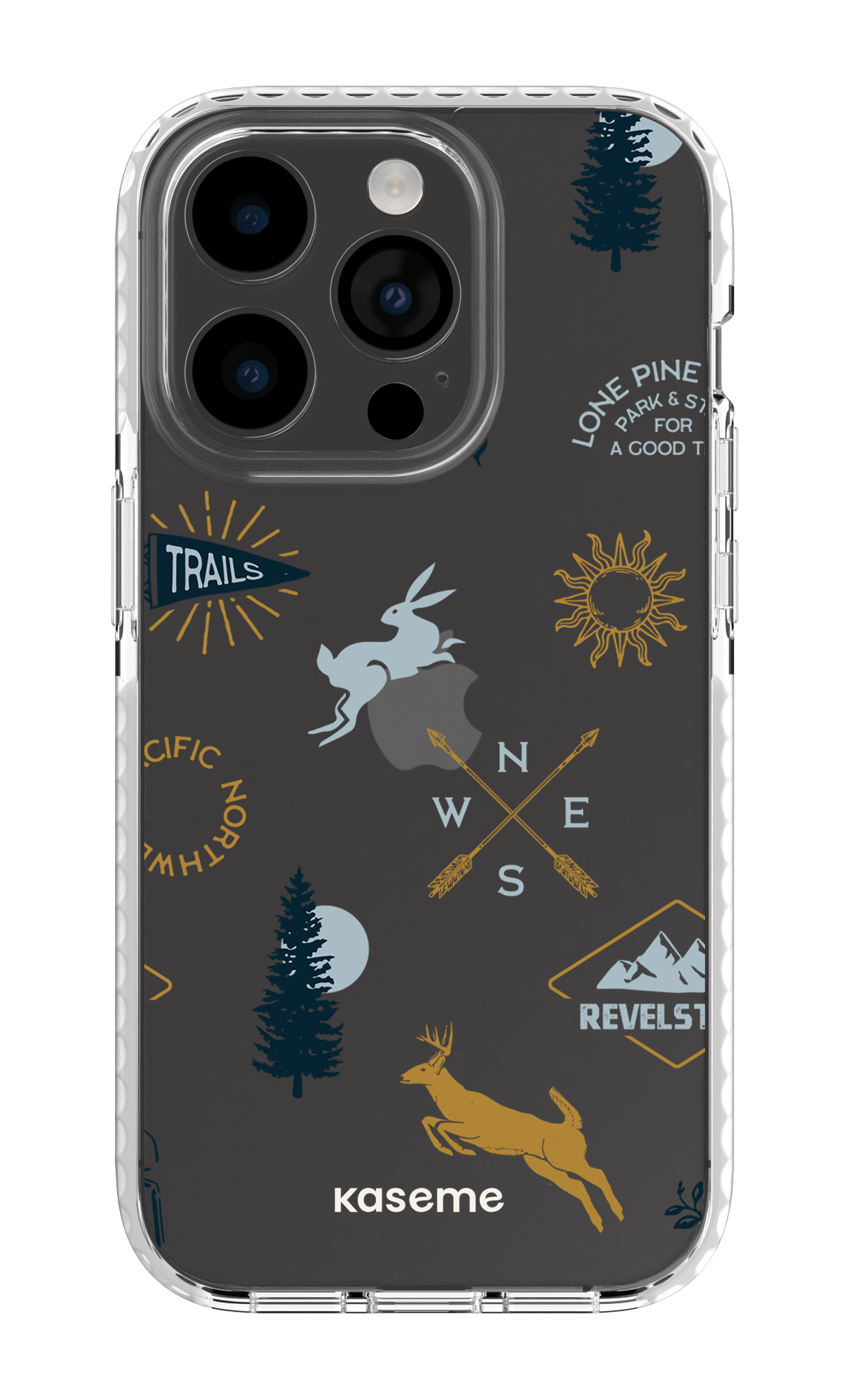 iPhone 14 Pro Clear Case white Revelstoke white clear case -