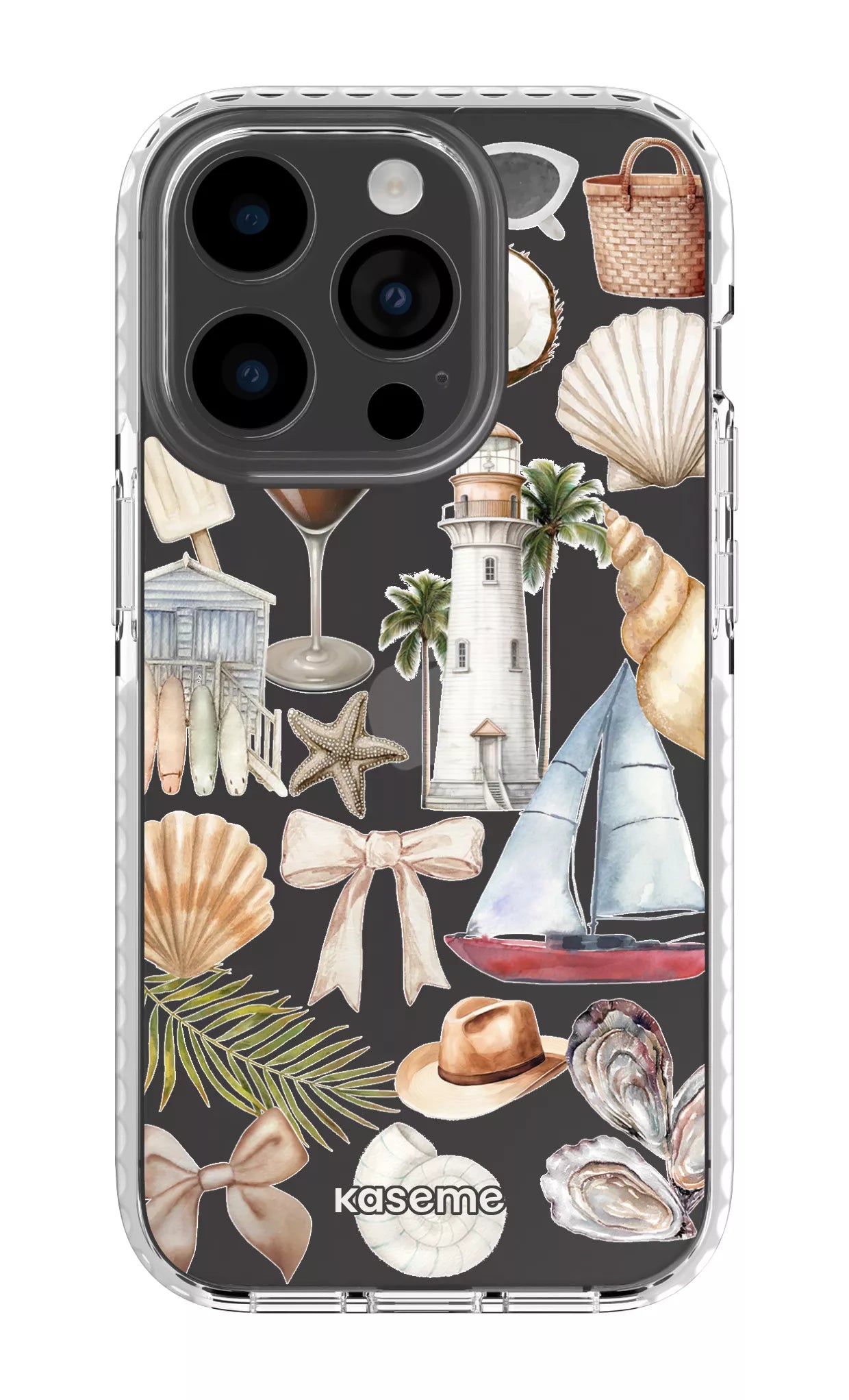 iPhone 14 Pro Clear Case white Riviera Clear Case -