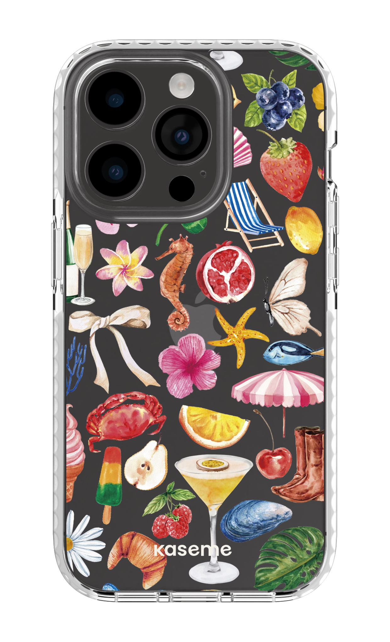 iPhone 14 Pro Clear Case white St-Tropez Clear Case -