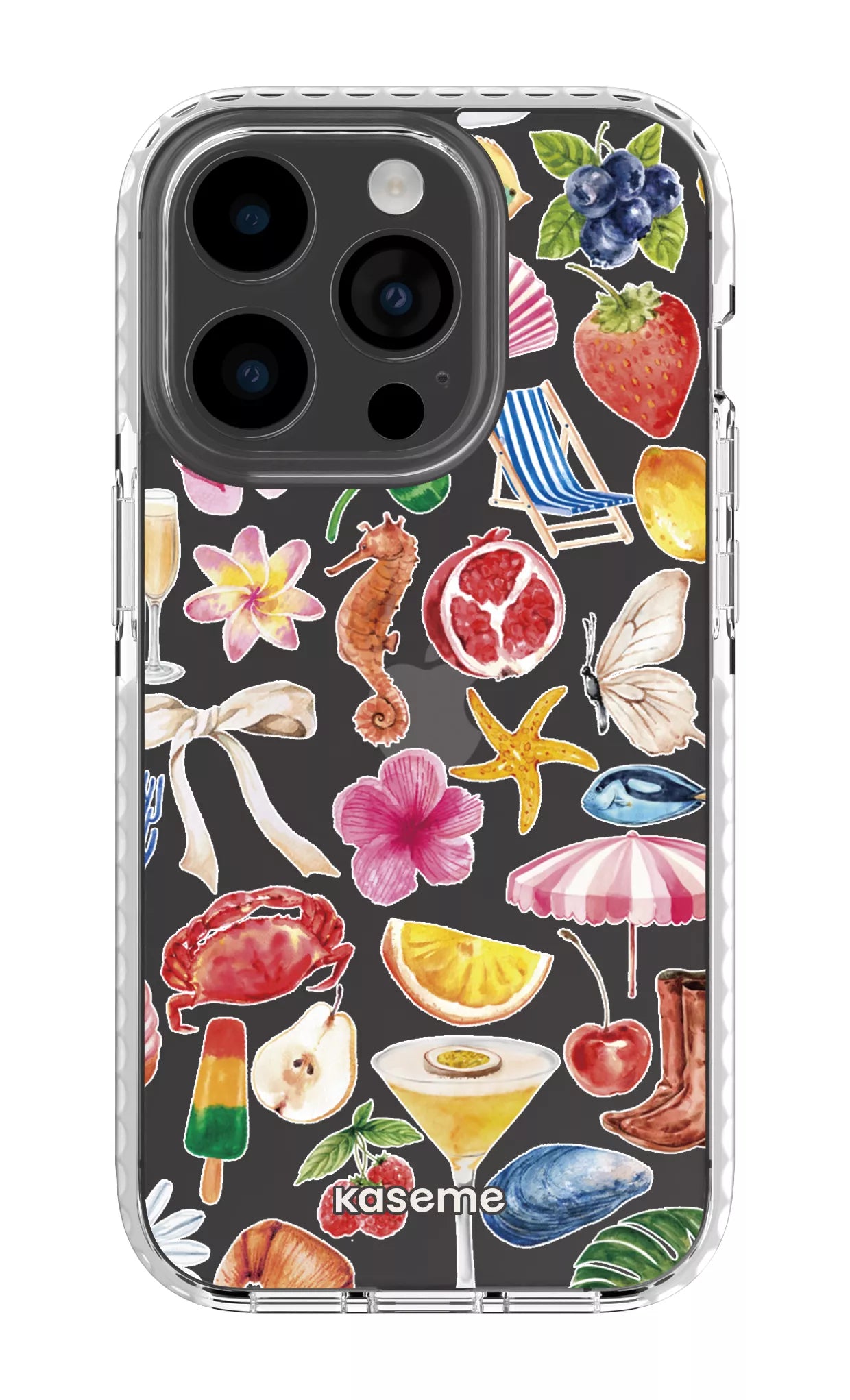 iPhone 14 Pro Clear Case white St-Tropez Clear Case -