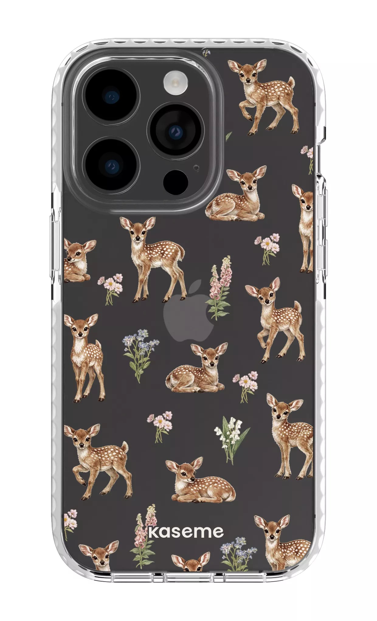 iPhone 14 Pro Clear Case white Sweet Bambi Clear Case -