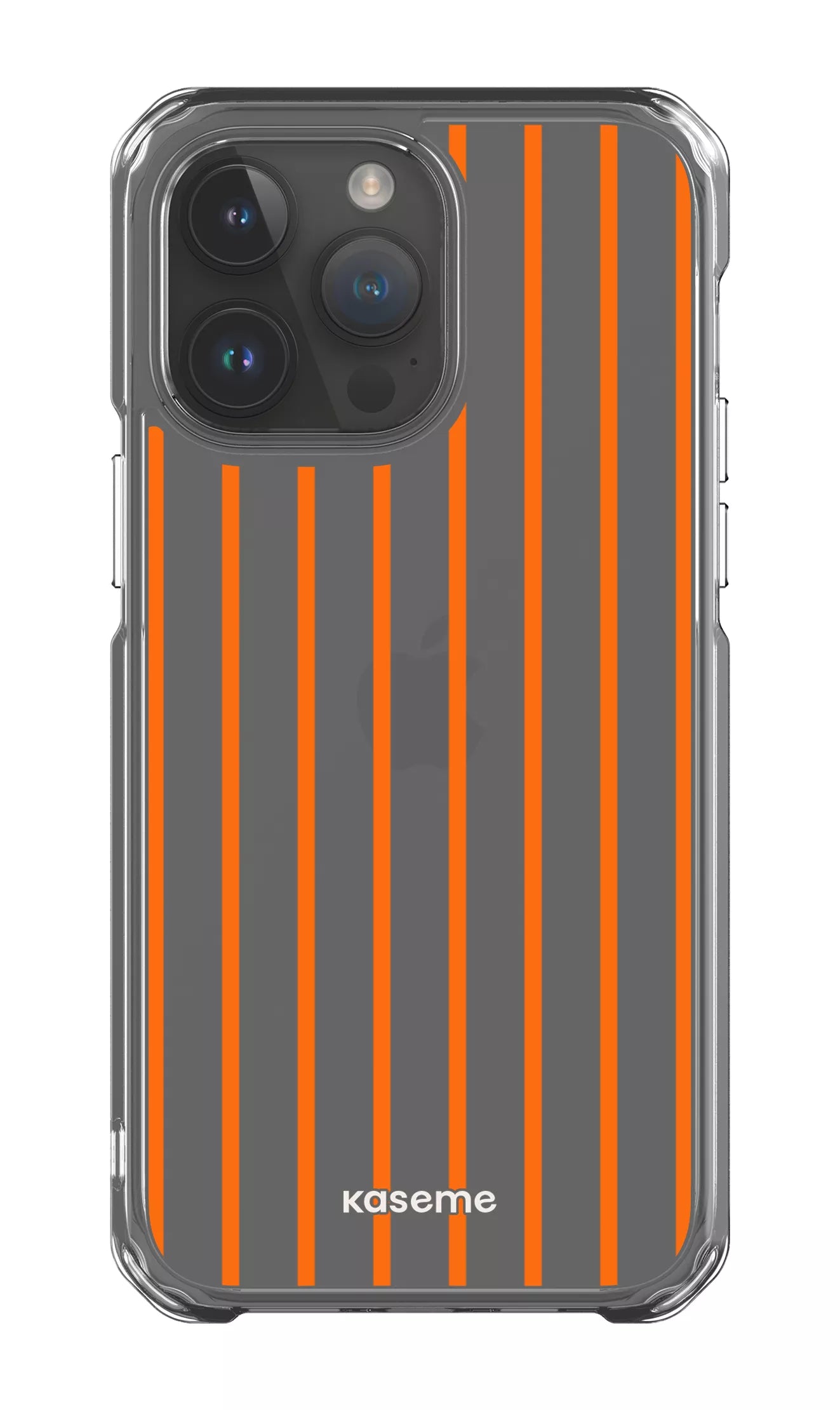 iPhone 14 Pro Max Clear Case Dolce Striscia Orange Clear Case -